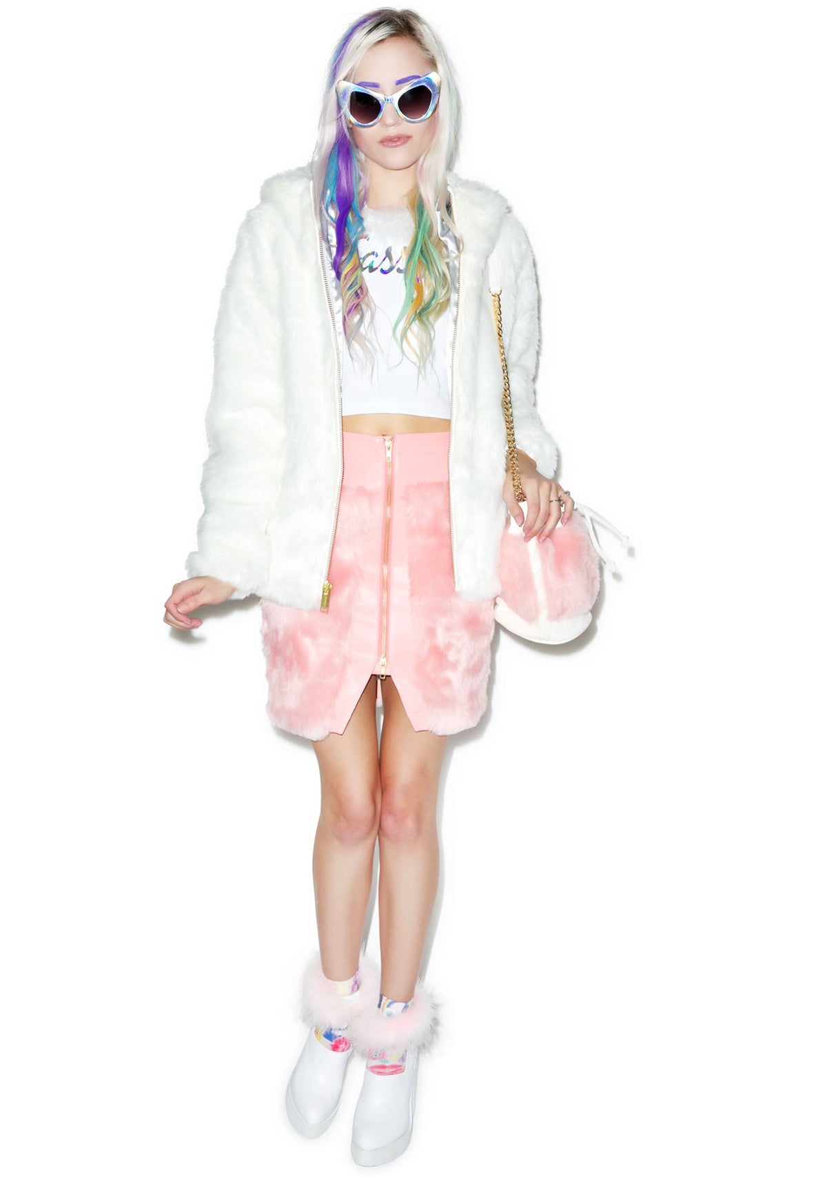 Candy Fur Jacket - Pink