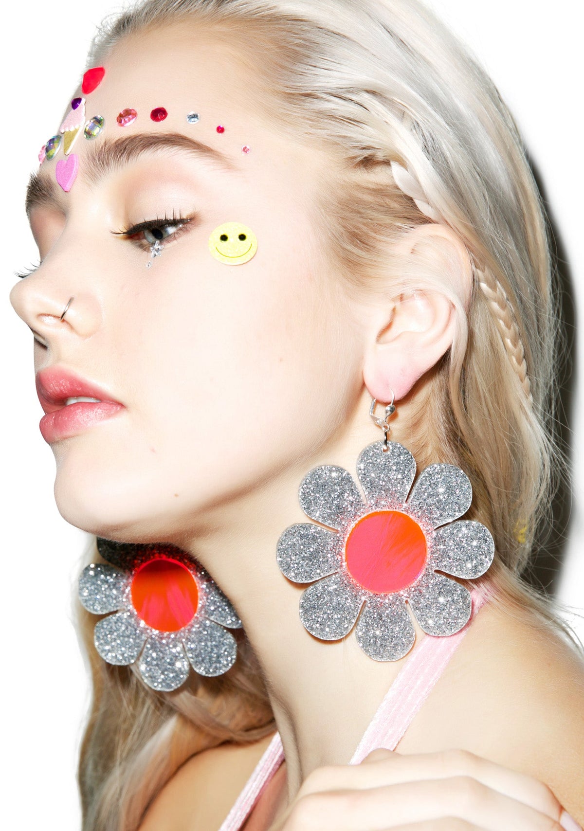 Flower Powerz Earrings - Light Pink