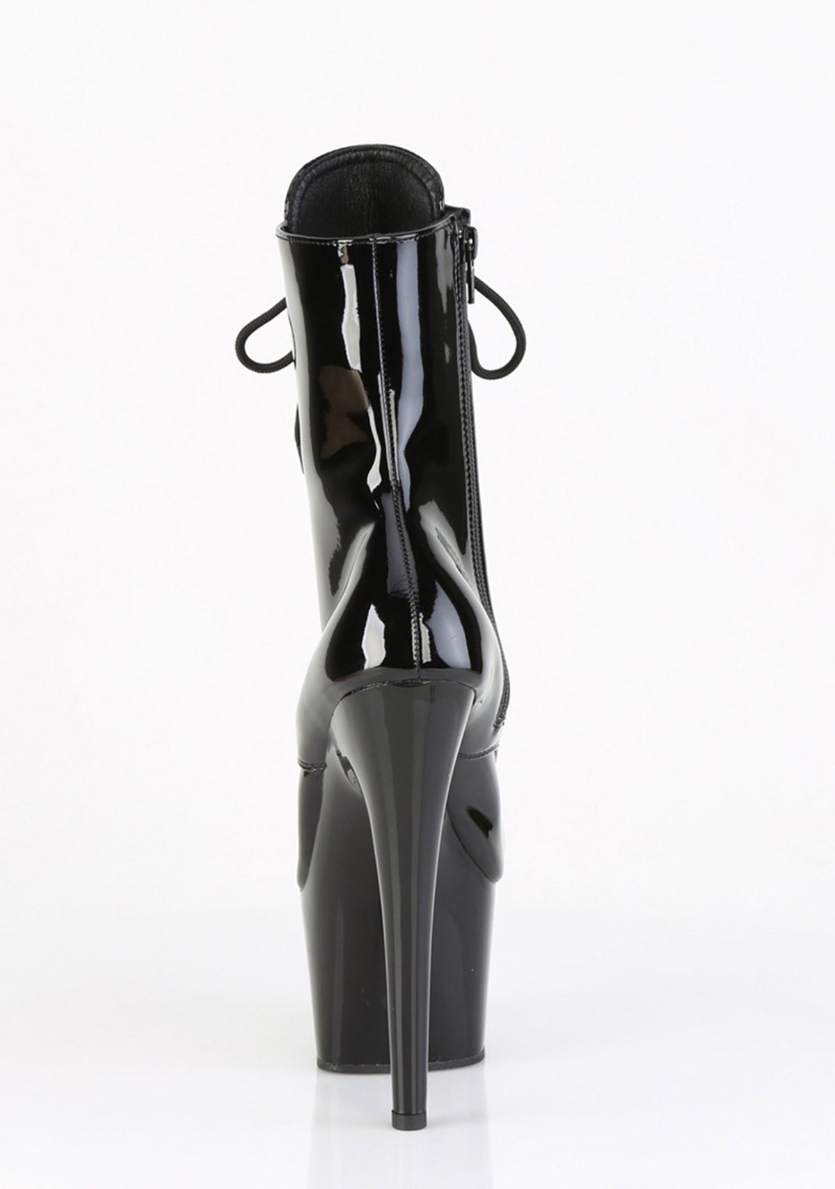 Adore-1020 Platform Ankle Steel Toe Boots-Black