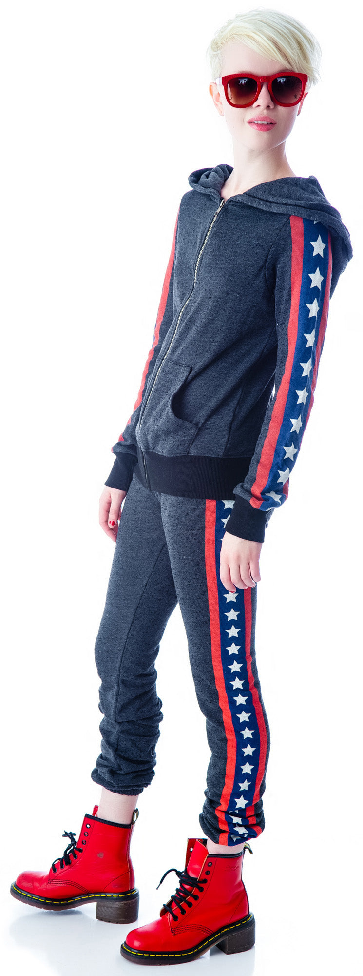 Let's Race Track Jacket - White