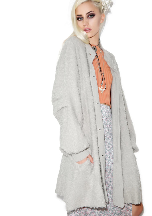 Solid Misty Morning Coat - Black