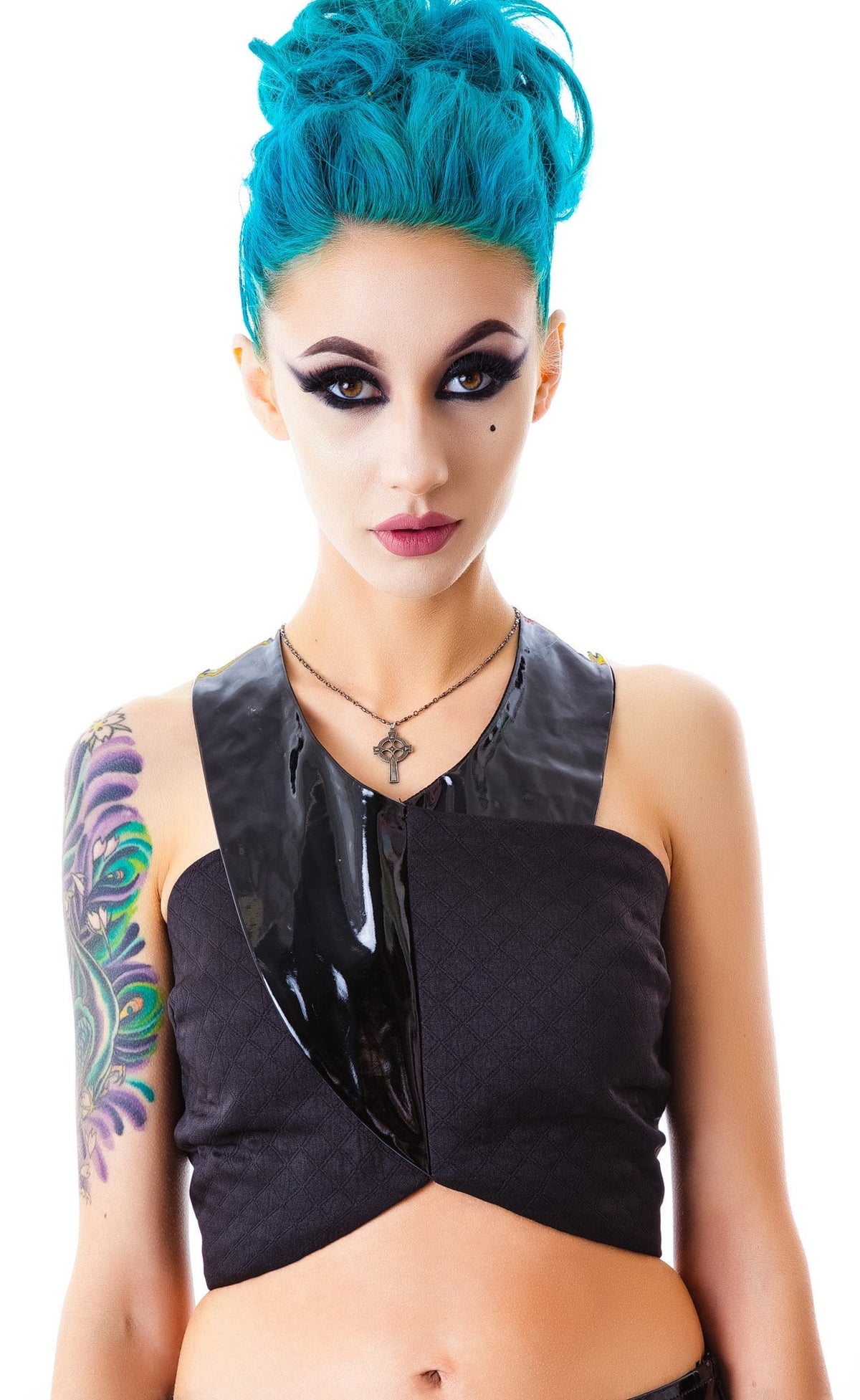Galactica Crop Top - Black