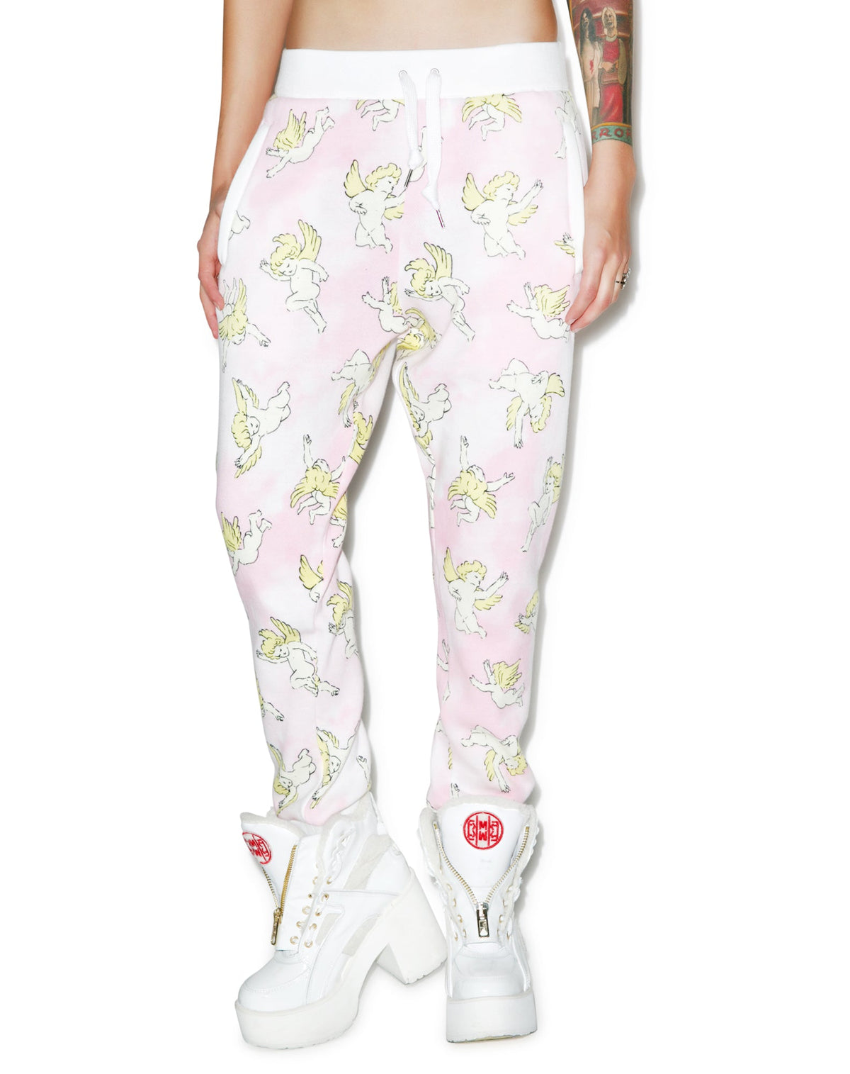 Risen Sky Sweat Pants - Light Pink