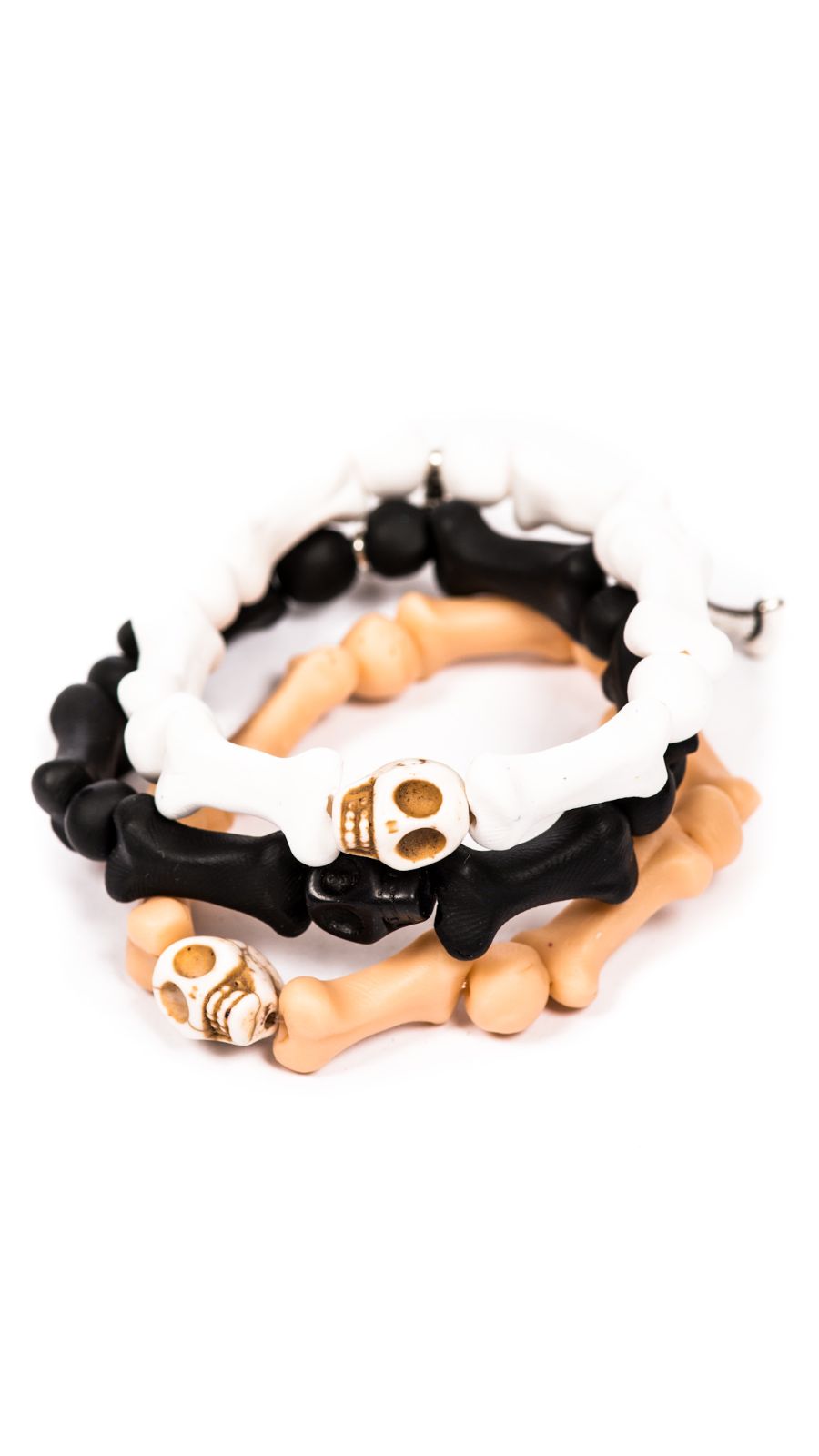 Bedrock Bones Skull Bracelets - Off White