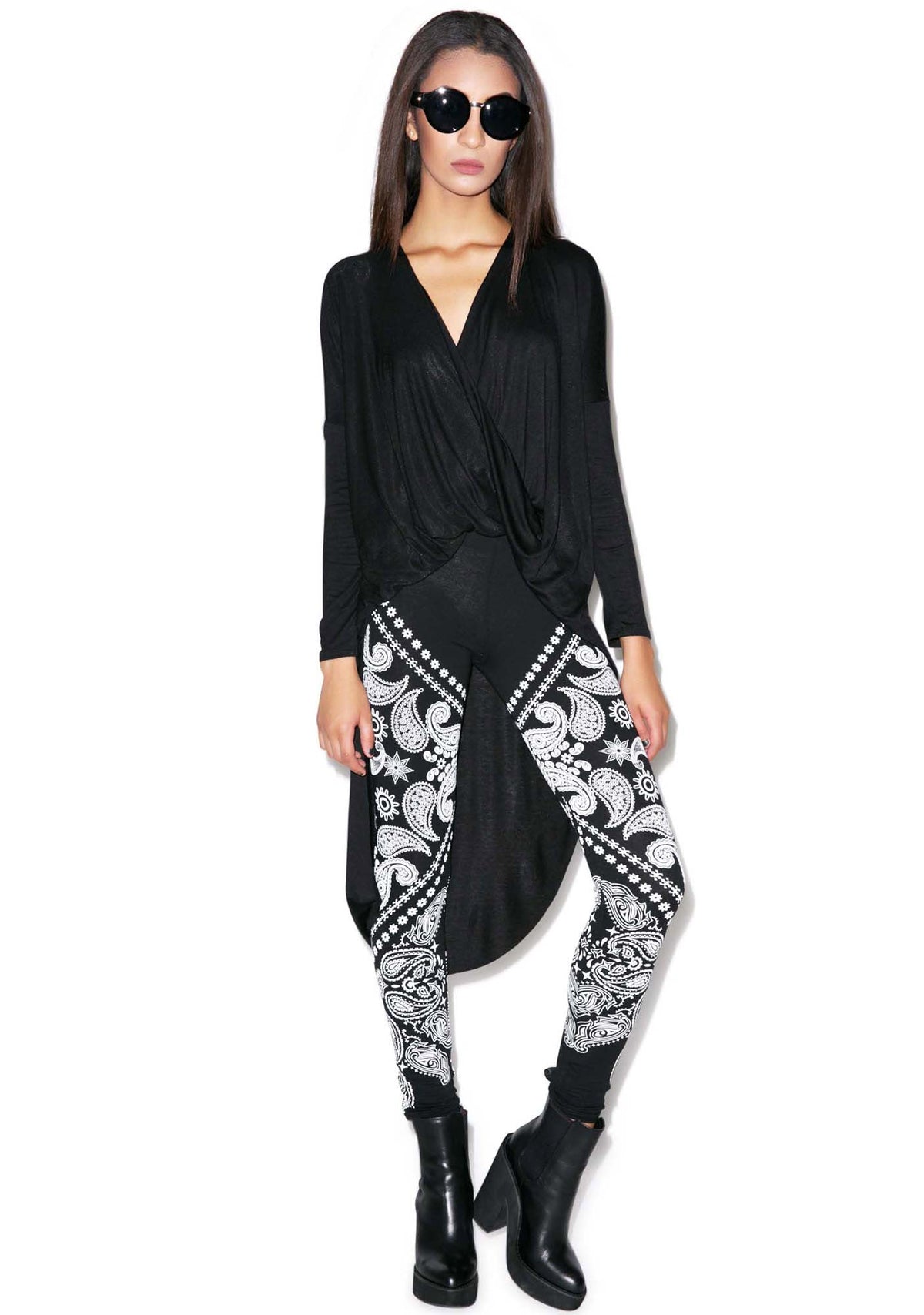 Oakland High Waist Leggings - Dark Blue