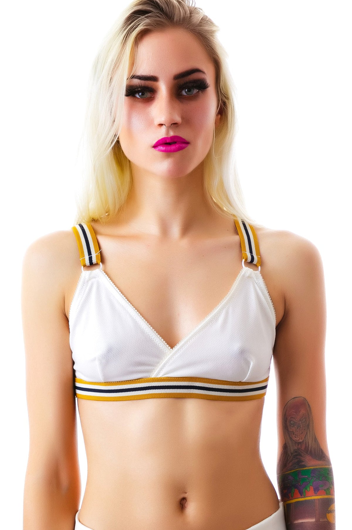 Stripe Rite Bralette - Black