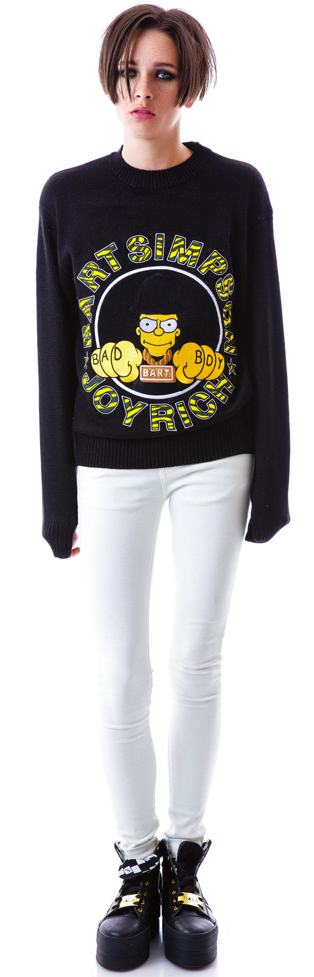 Bad Boy Bart Knit Crew - Off White