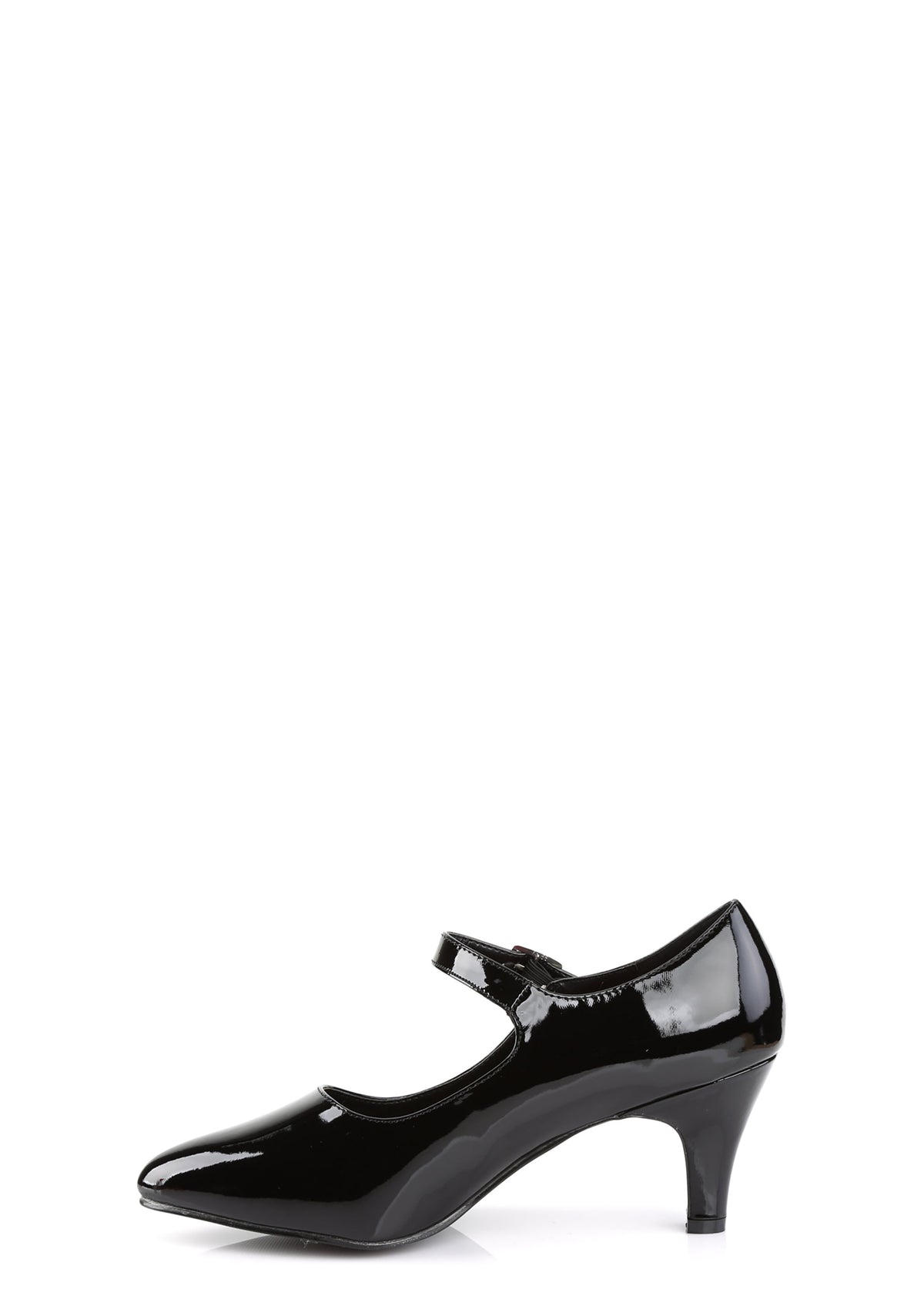 Divine-440 D'Orsay Mary Jane Pumps-Black