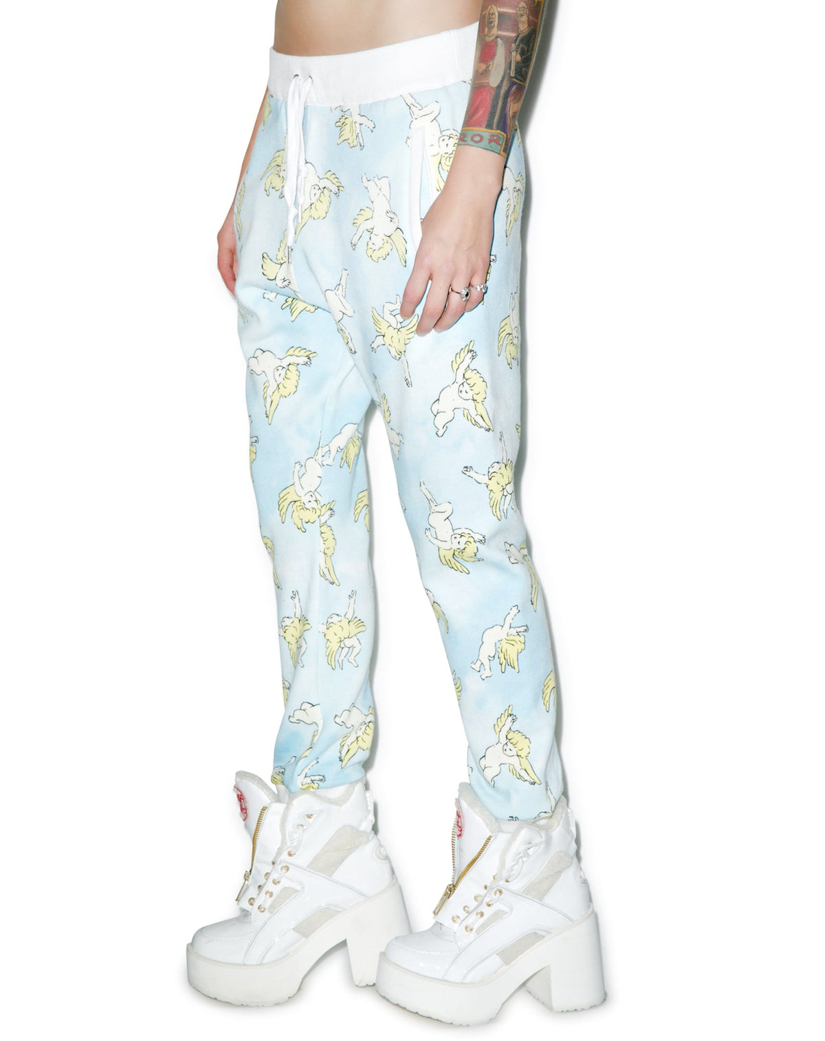 Risen Sky Sweat Pants - Light Pink