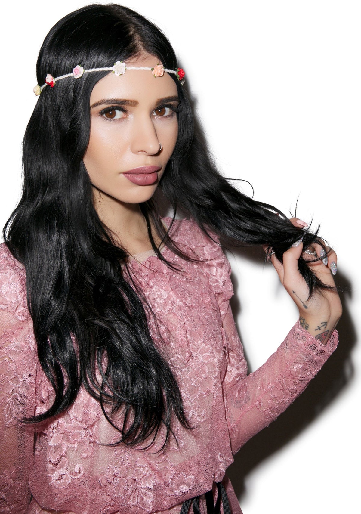 Bella Floral Headband - Pink