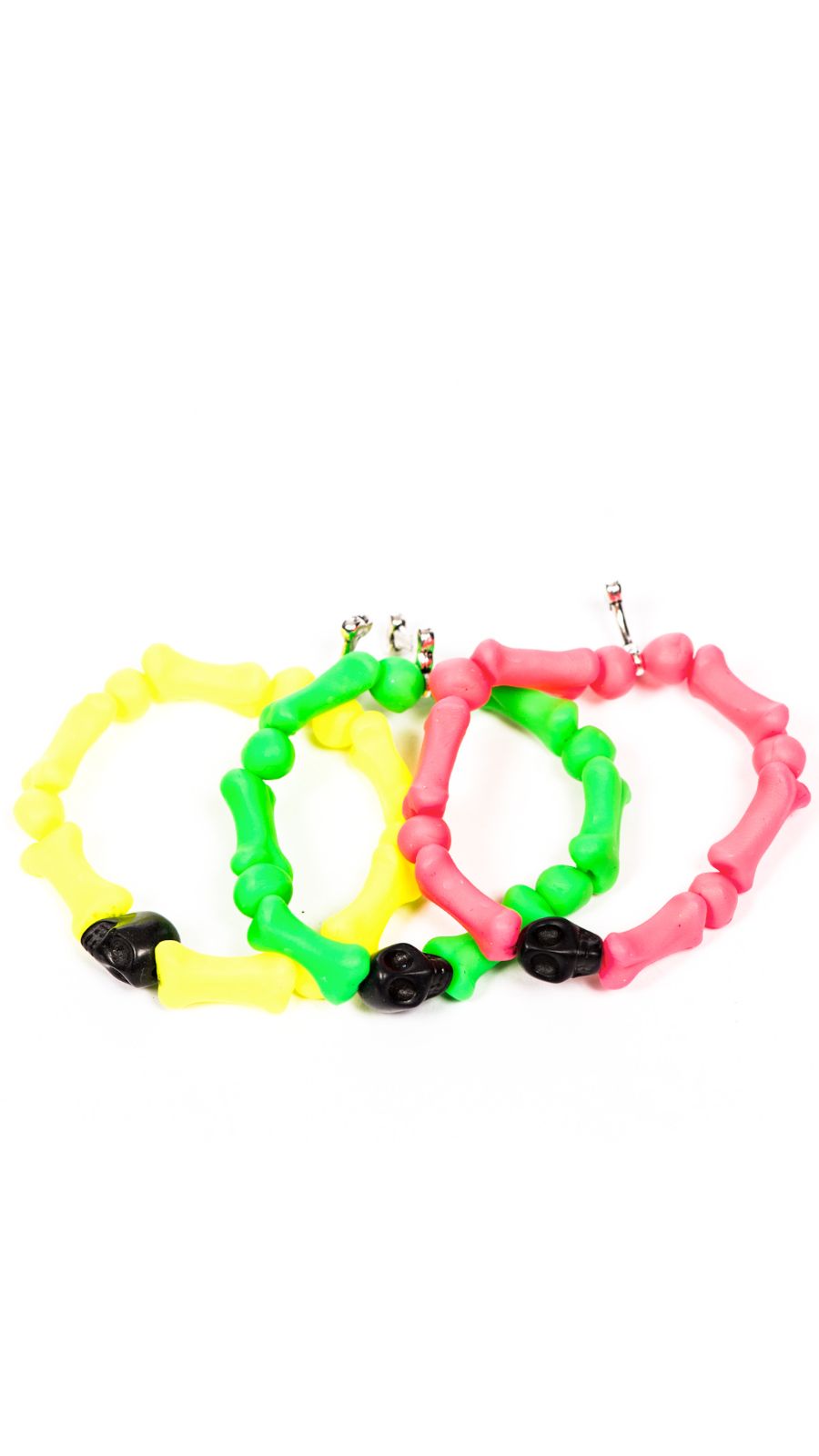 Bedrock Bones Skull Bracelets - Off White