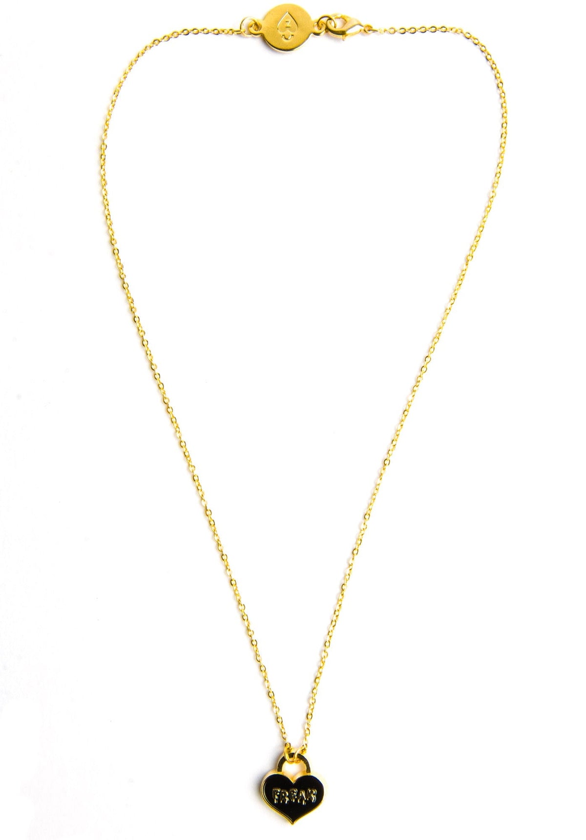 Freak Heart Necklace - Gold