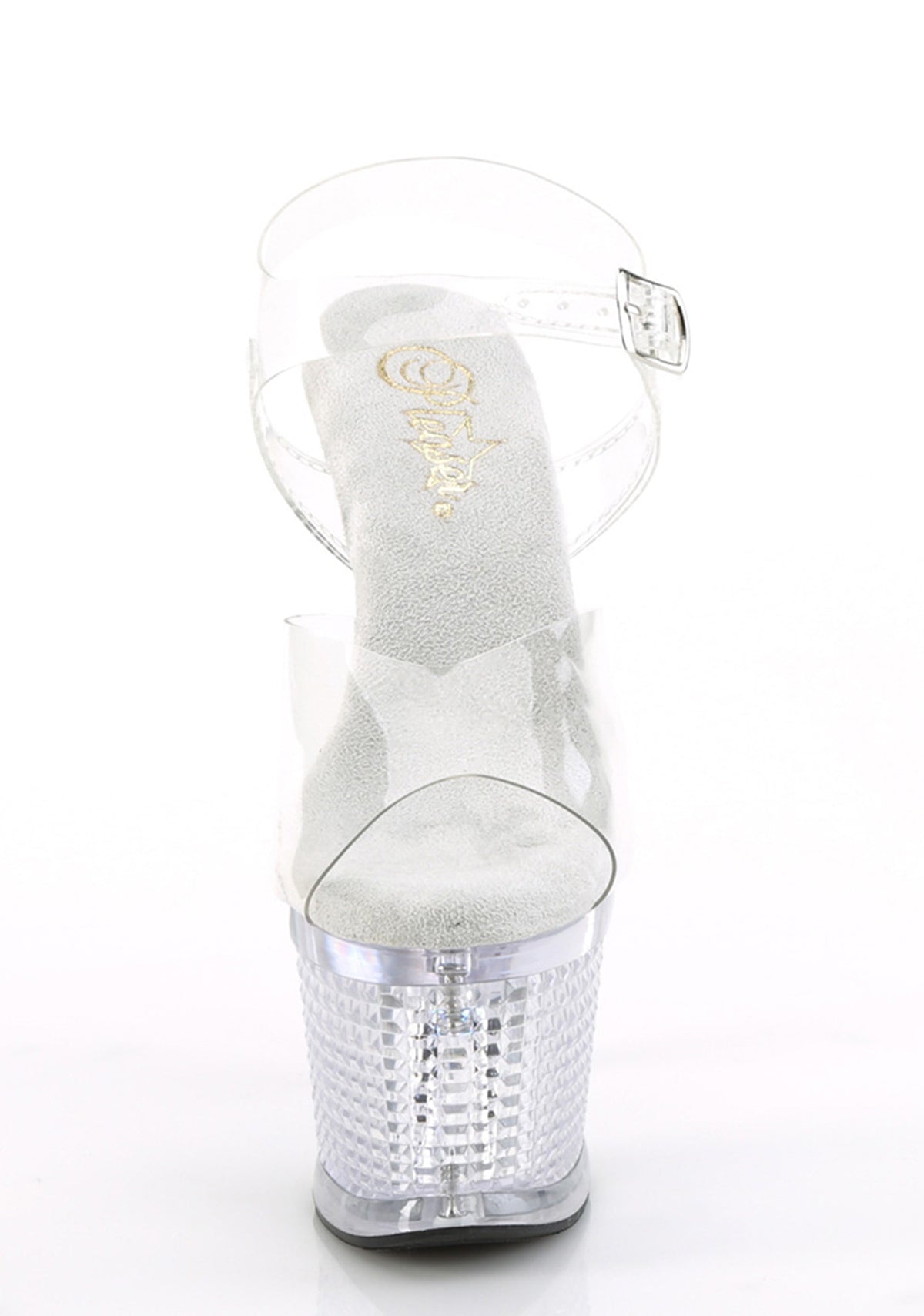 Flashdance 708 Platform Light-Up Sandals - Clear