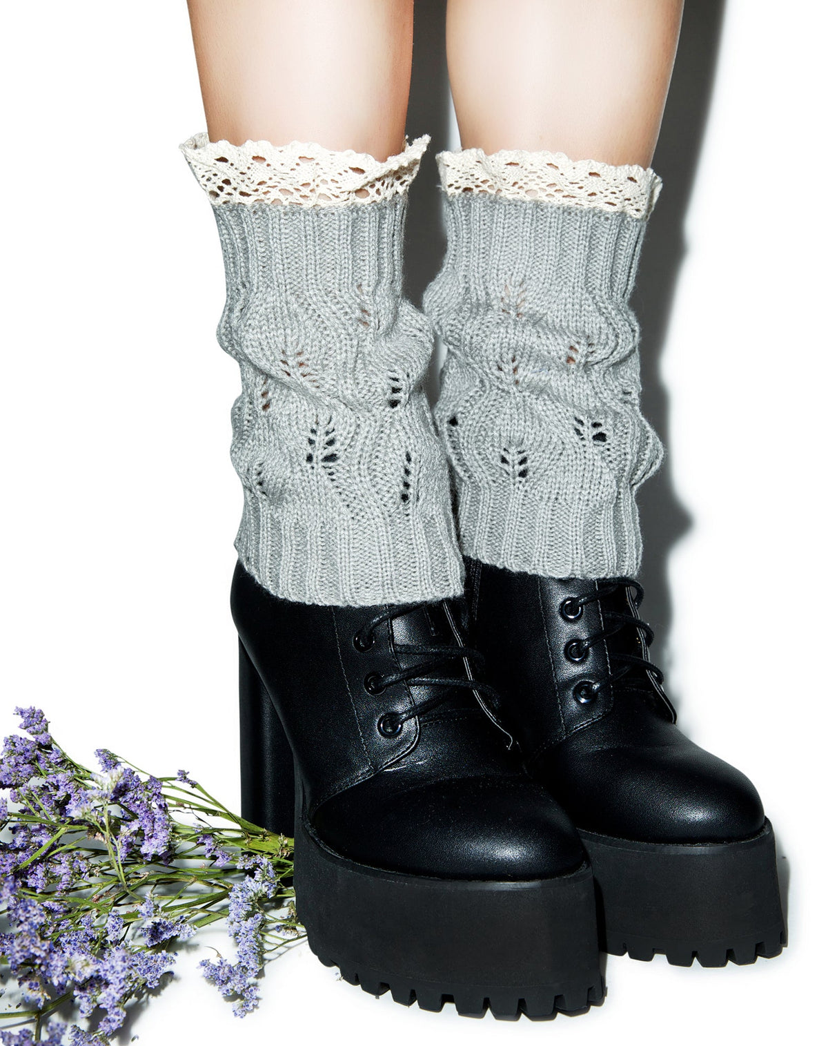 Cuff Love Boot Cuffs - Light Gray