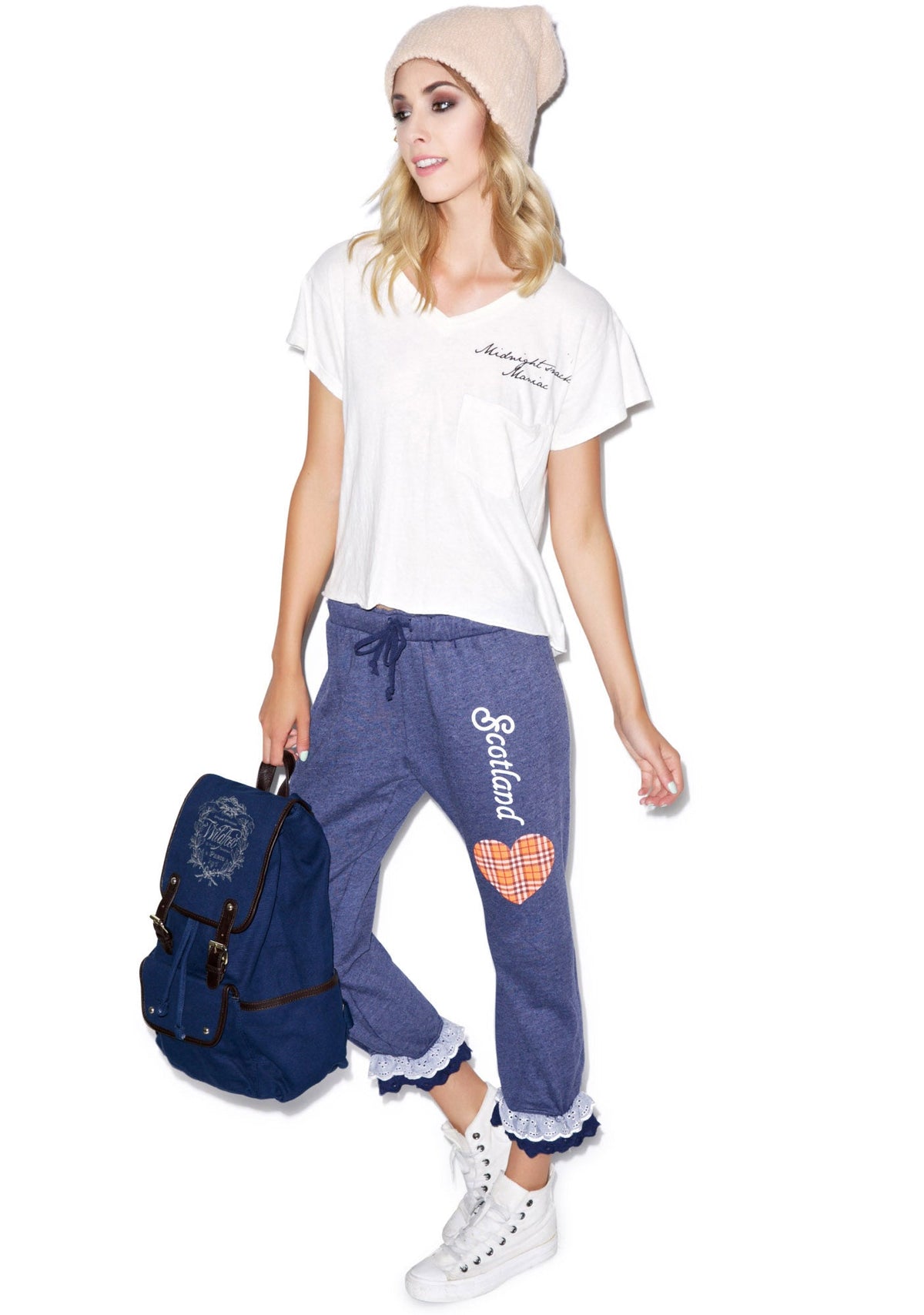 My Scottish Heart Bottoms - White