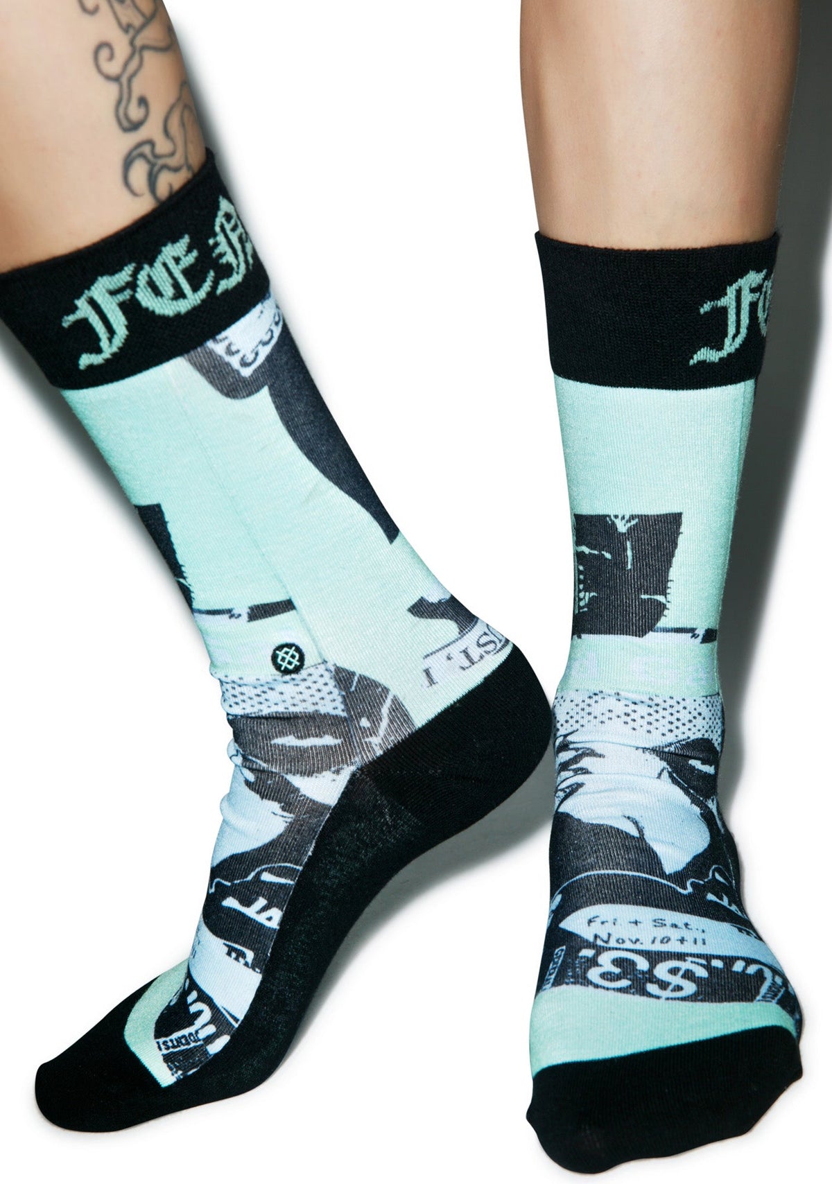 Most Wanted Crew Socks - Blue