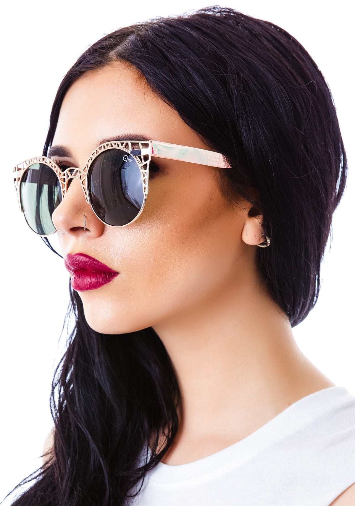 Quay Eyewear Fleur Sunglasses - Black
