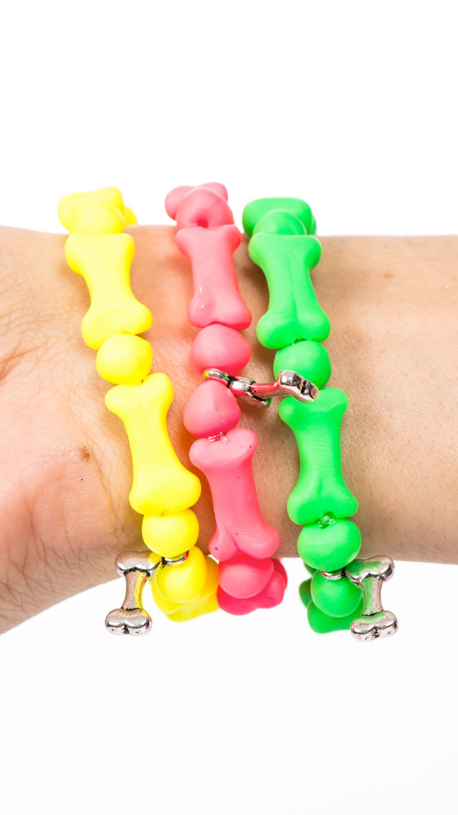 Bedrock Bones Skull Bracelets - Off White