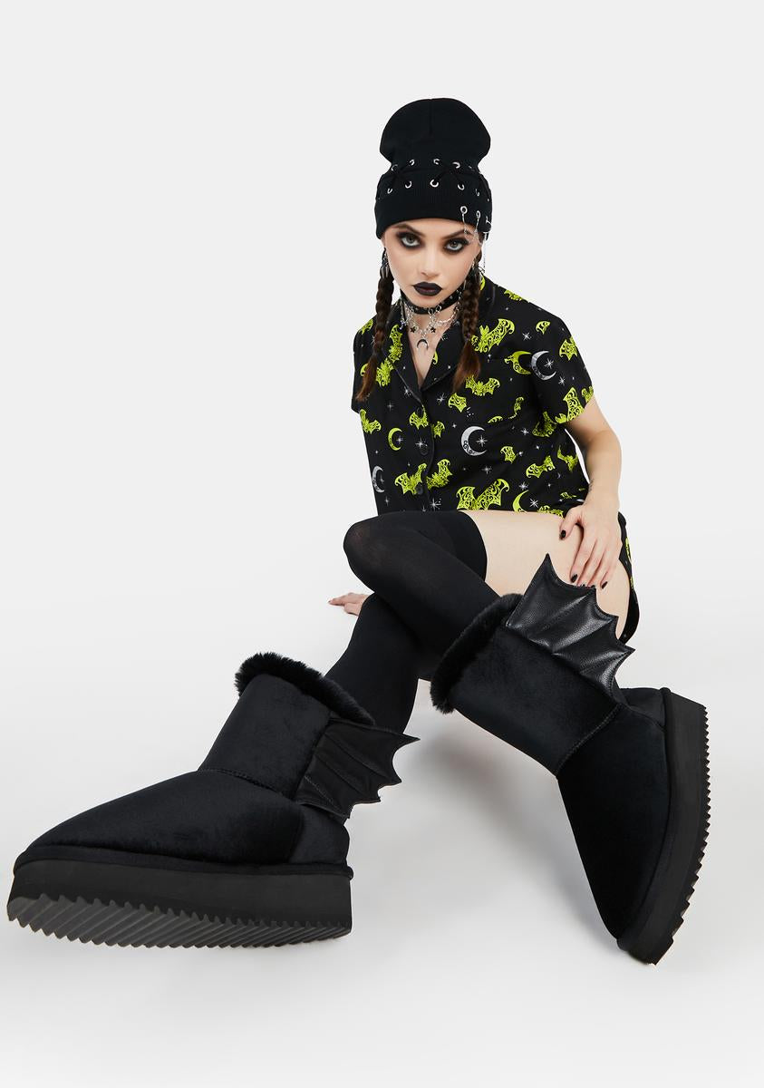 Bat To Worse Slipper Boots