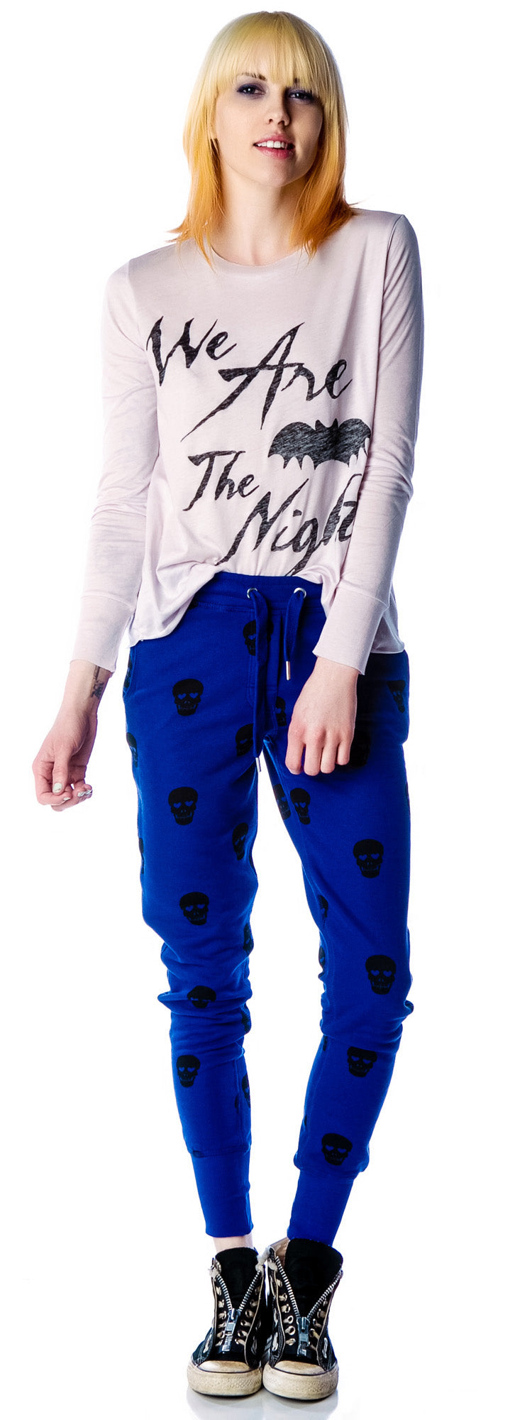 Skull Sweatpants - Blue