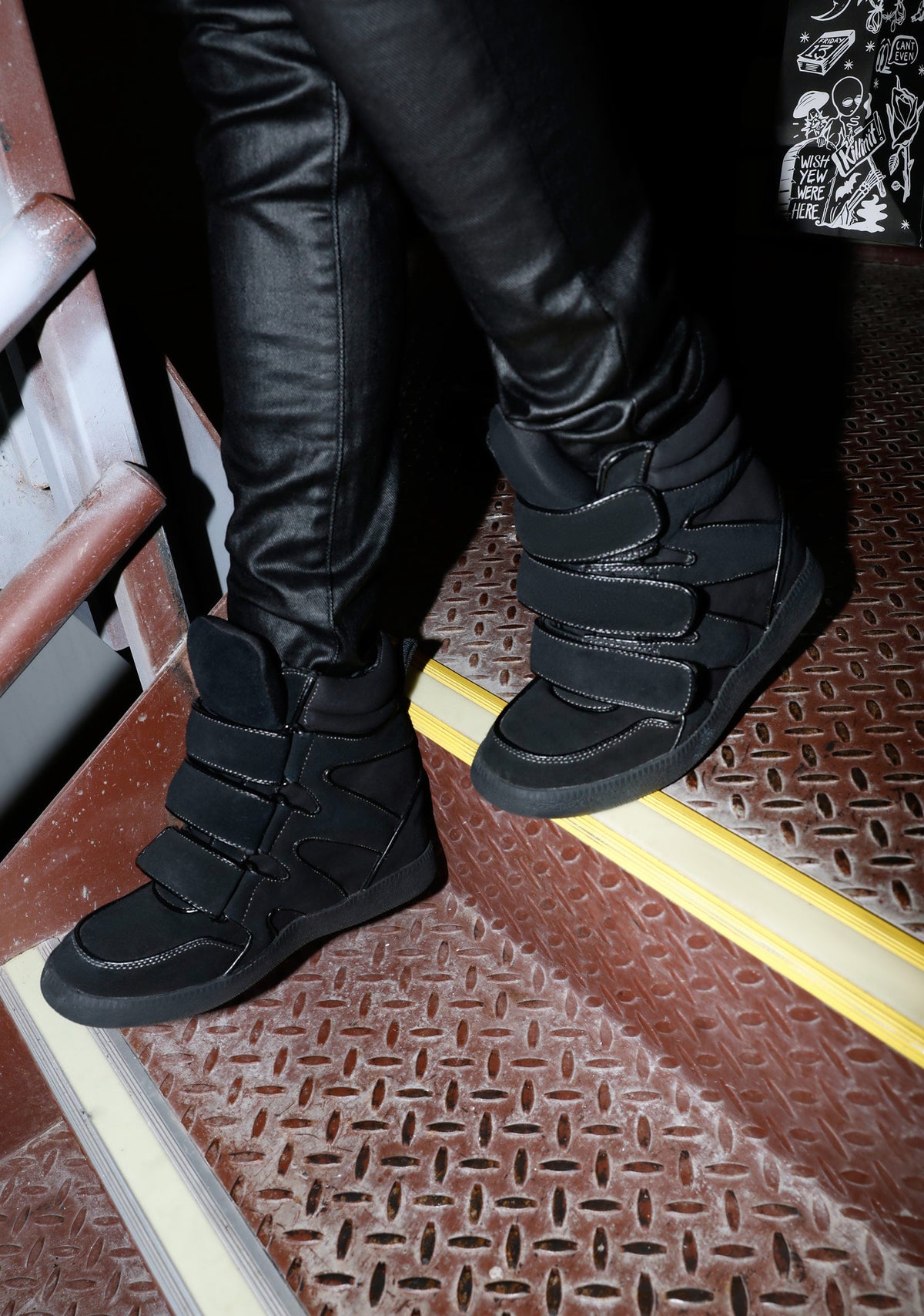 Ambient Wedge Sneakers - Black