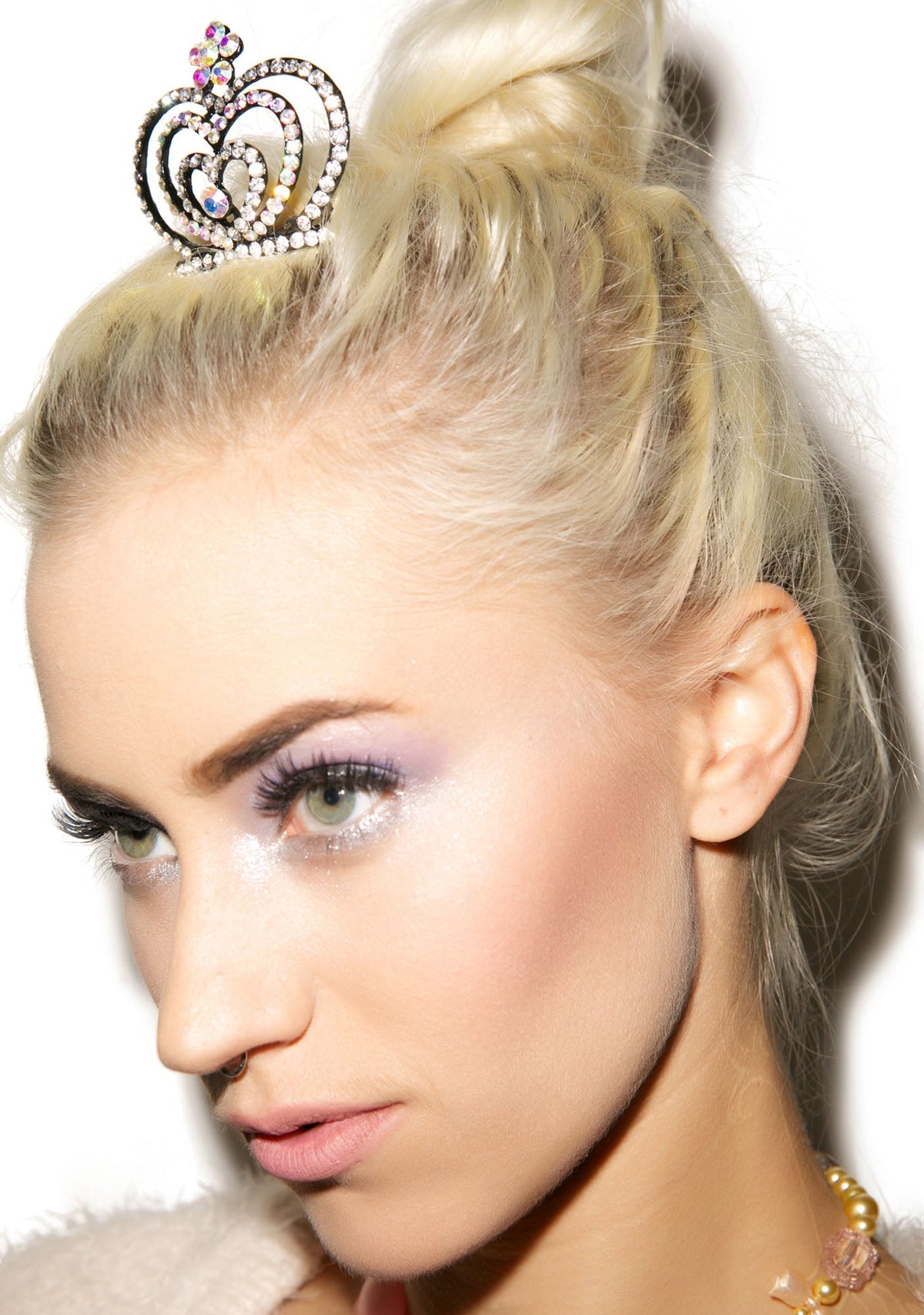 Glistining Hearts Tiara - Pink