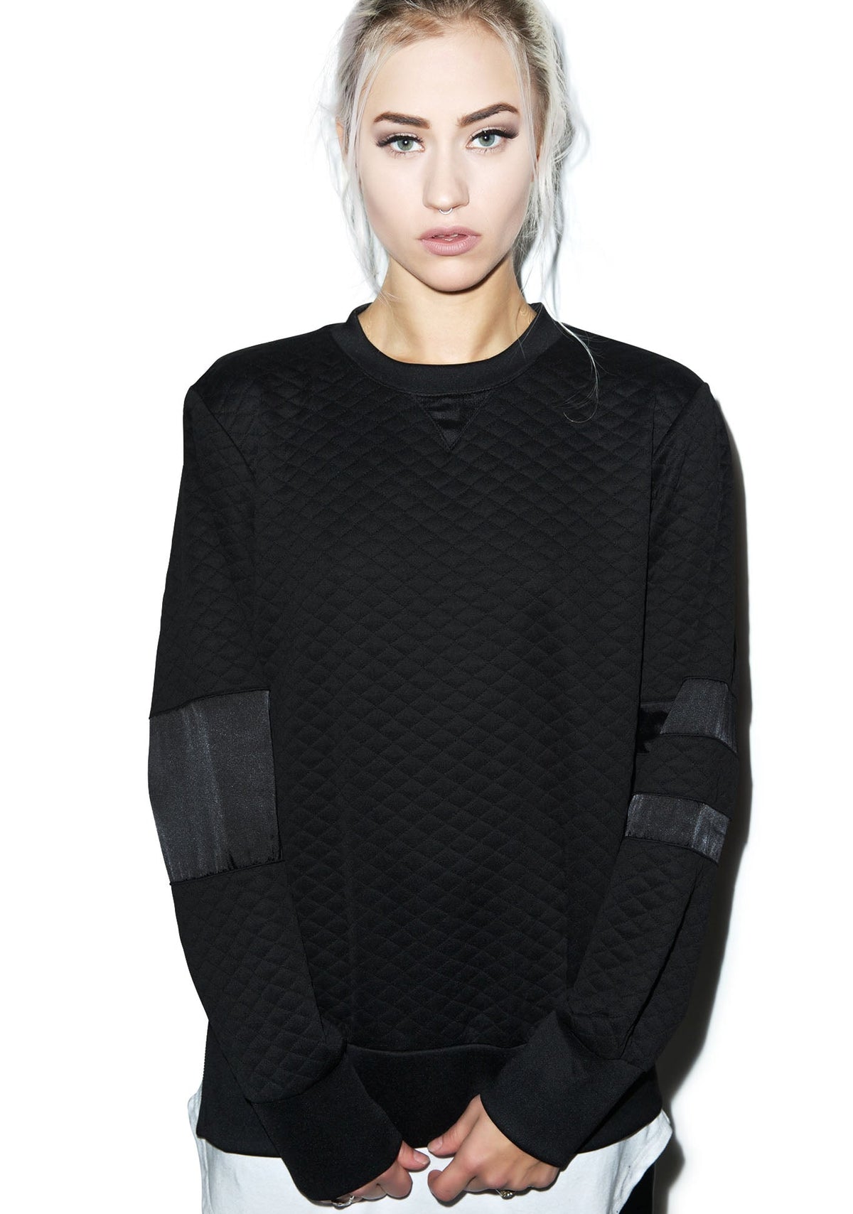 Call Me Quilted Pullover - Off White