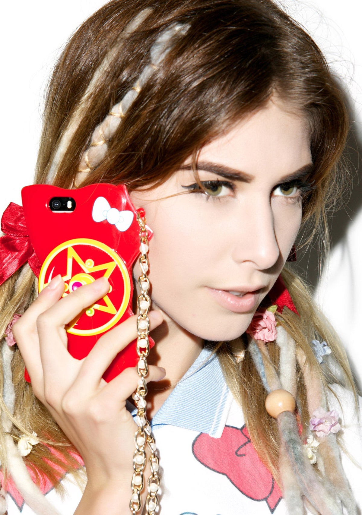 Crystal Star Bow iPhone 5 Case - Pink