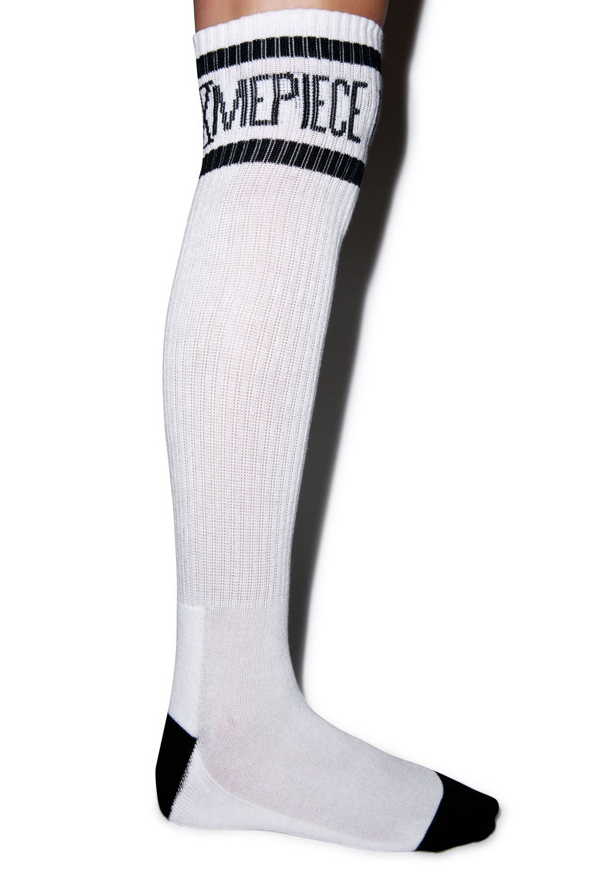Athletic Logo Knee High Socks - White