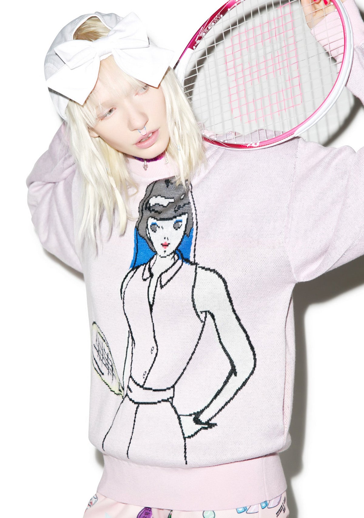40Love Knit Crew - Light Pink