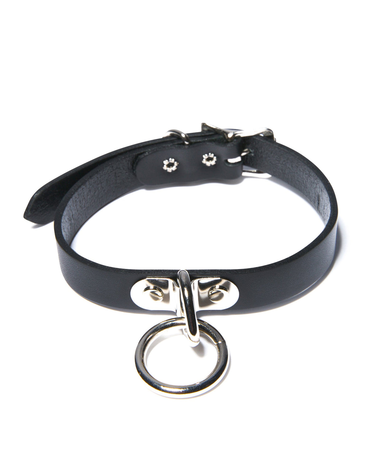 Ogasm O-Ring Collar Choker - White
