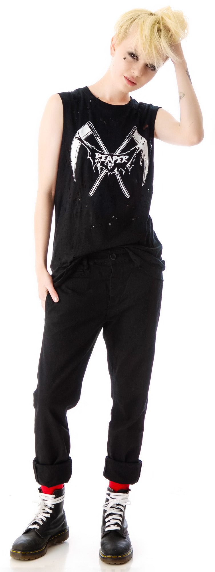 Reaper Destroyed Muscle Tank - Black