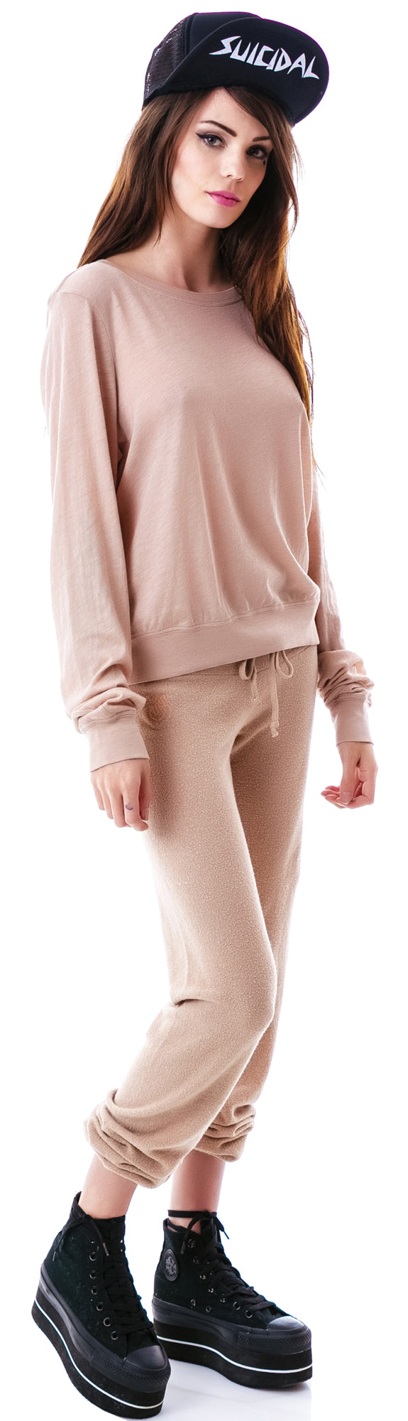 Essentials Baggy Beach Jumper - Light Brown