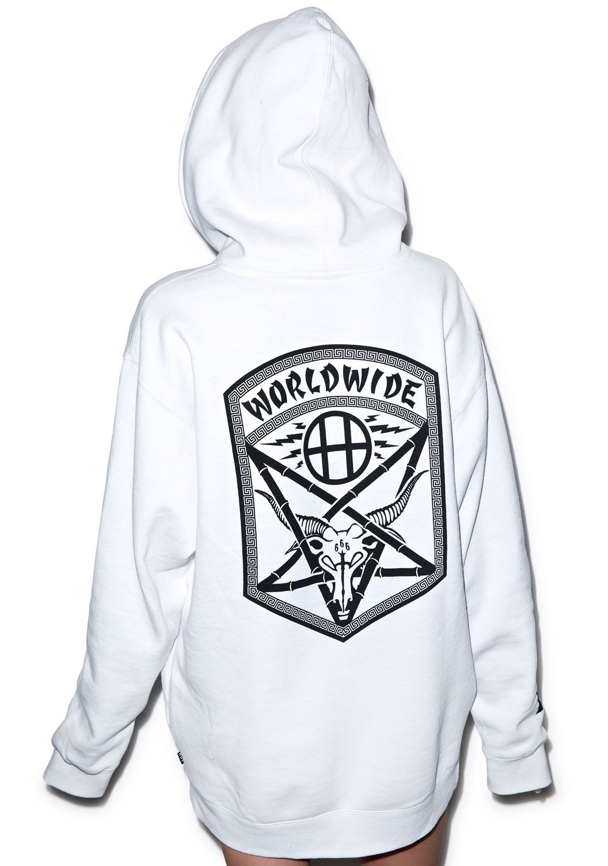 HUF X Thrasher Asia Tour Pullover Hoodie - Light Gray