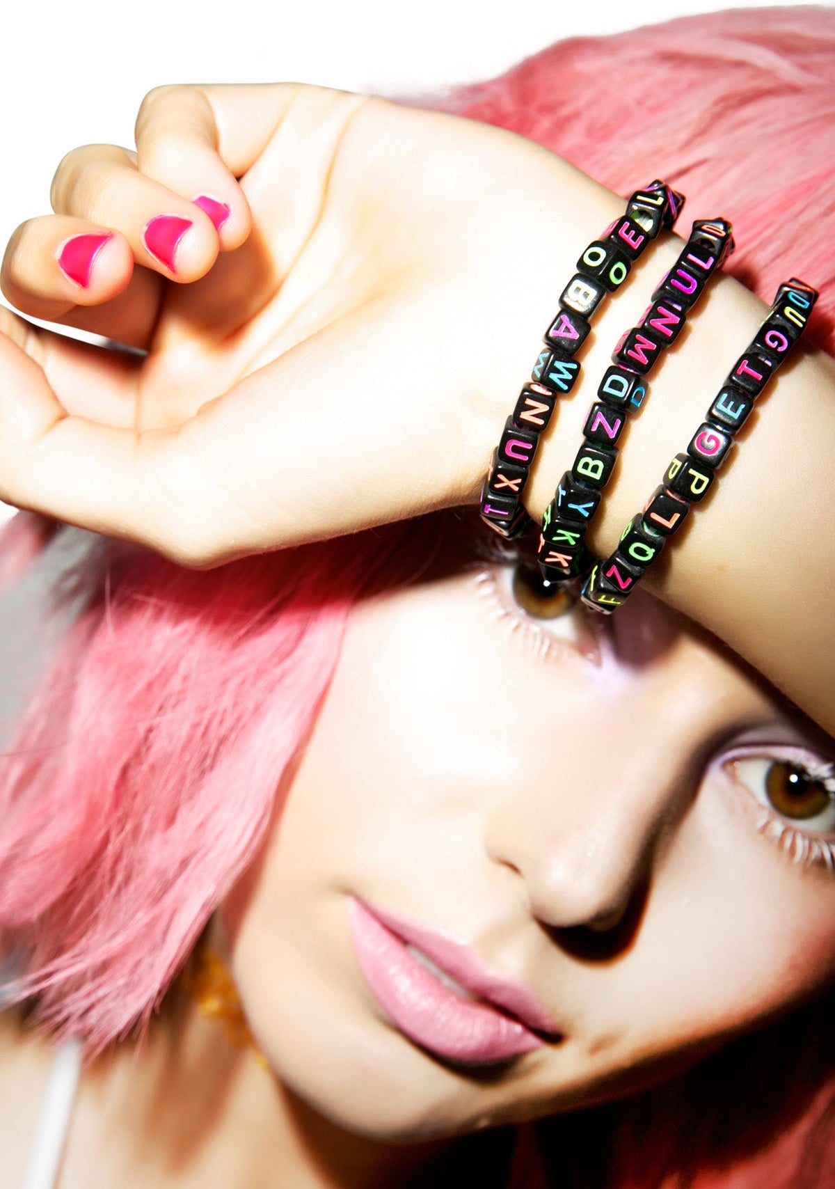 Around Da Block Beaded Bracelets - Black