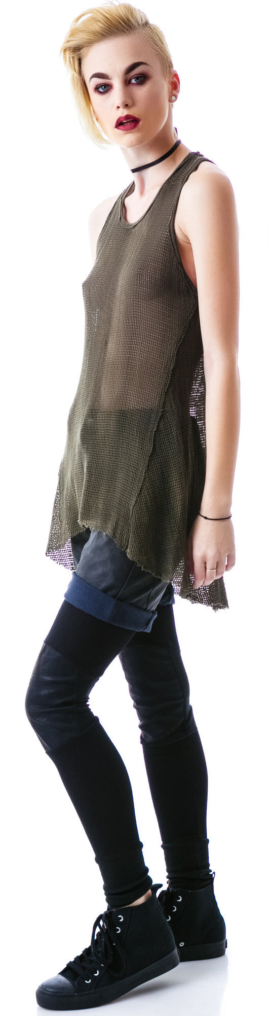 Industrial Mesh Tank - Black