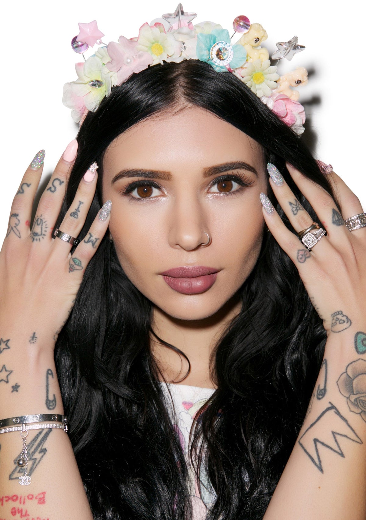 Flower Bomb Headband - Green