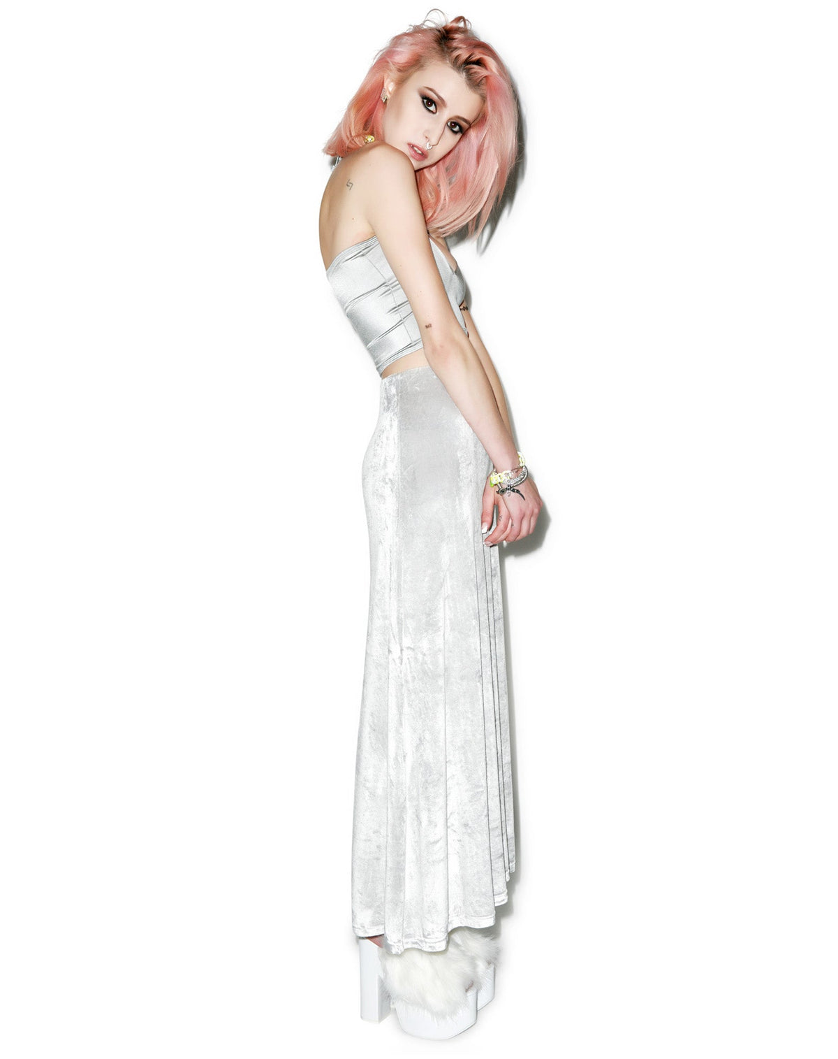 Velvet Underground Maxi Skirt - Black