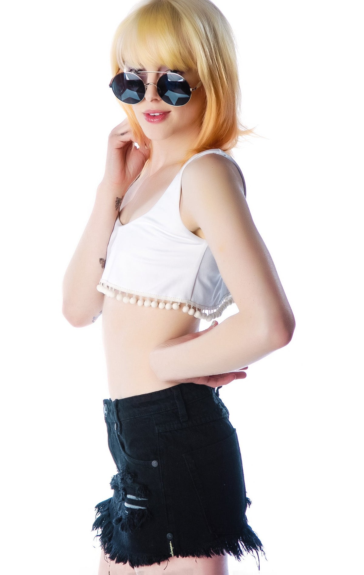 Jax Mini Skirt - Light Blue