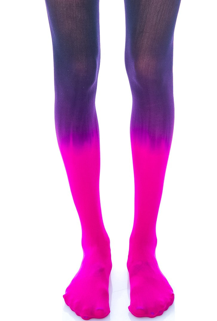 Come Fade Away Ombre Tights - Black