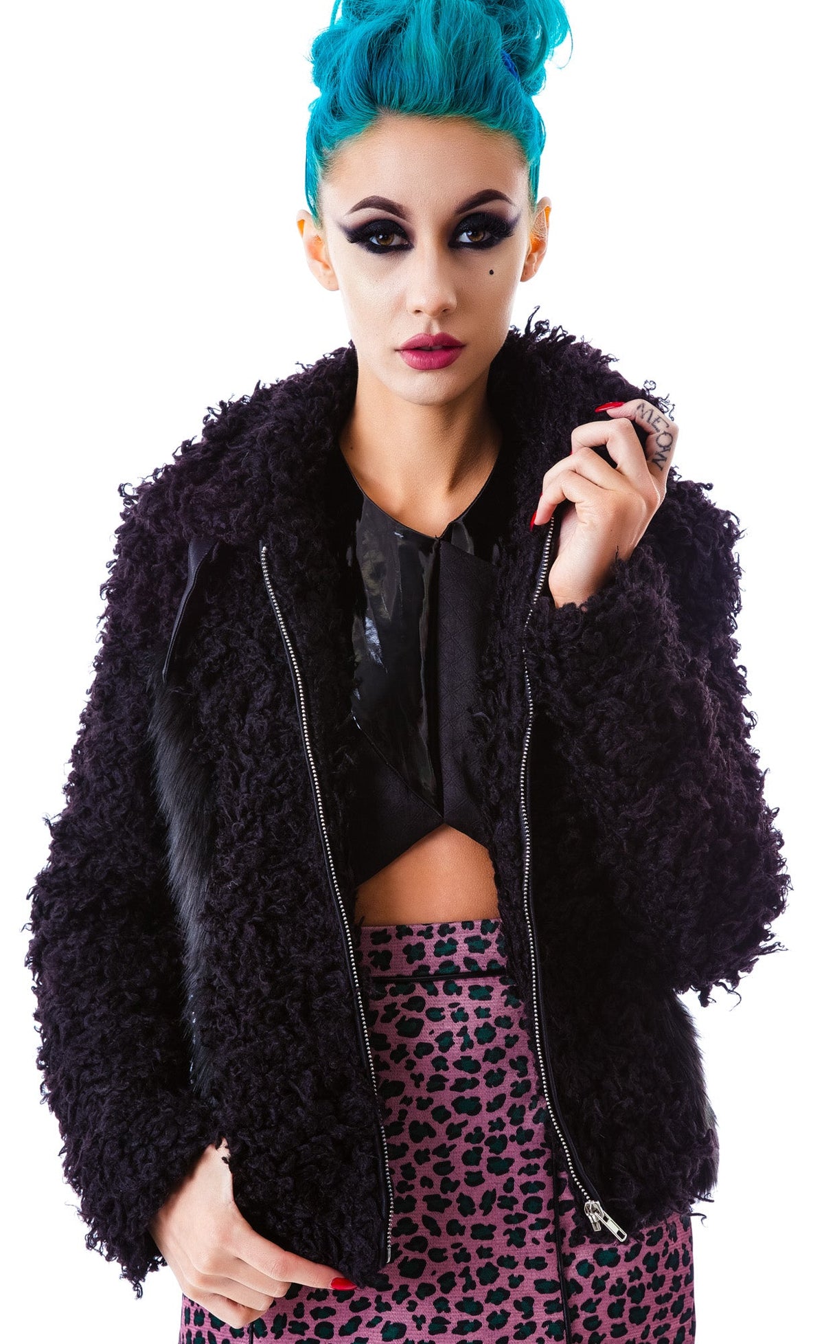 The Teddy Faux Fur Jacket - Black
