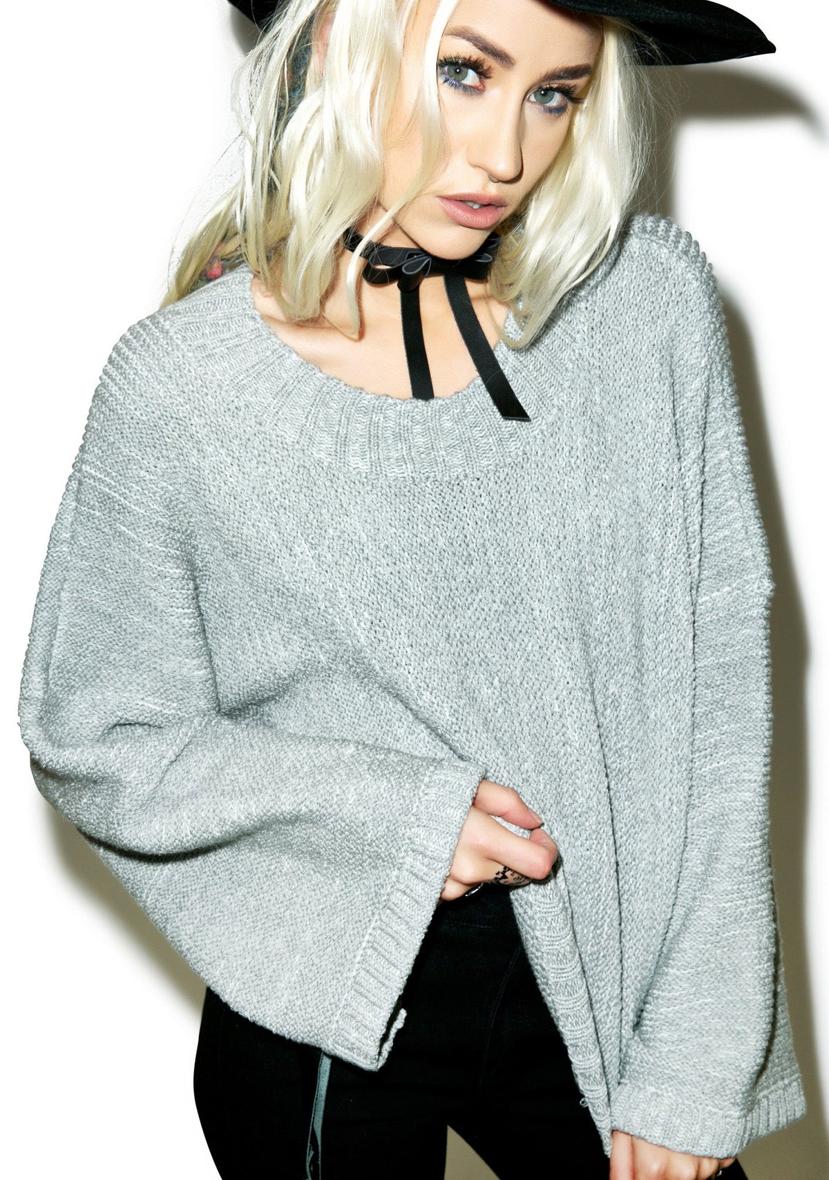Dreamweaver Hand Knit Sweater - Gray