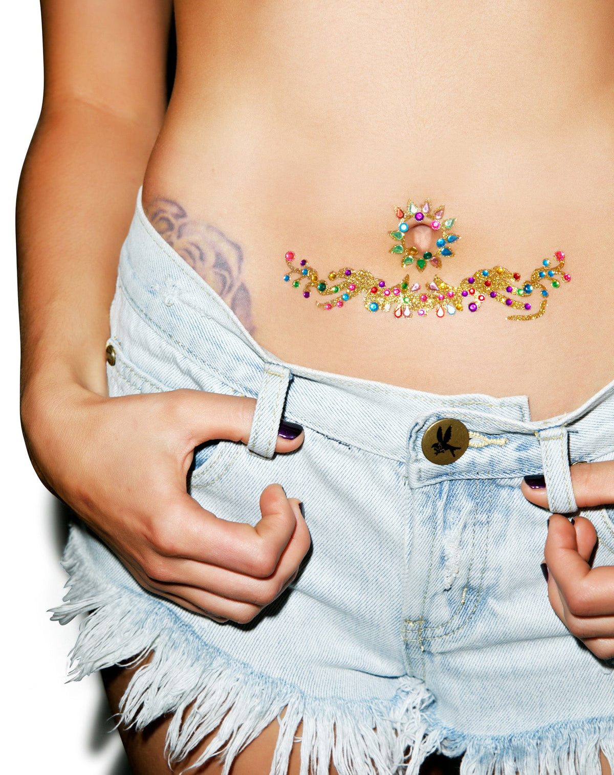 Fire In Ur Belly Body Jewels - Gold