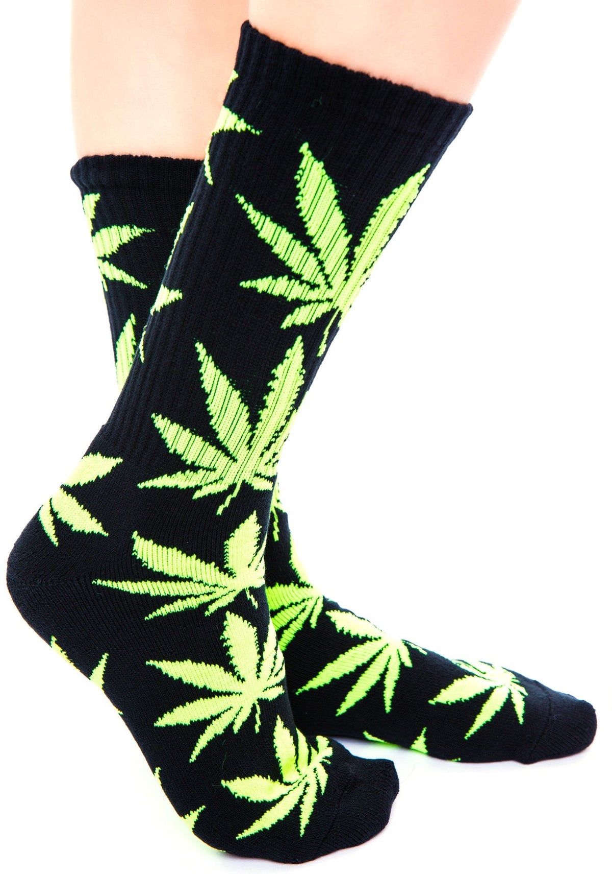 Glow in the Dark Plantlife Sock - Black