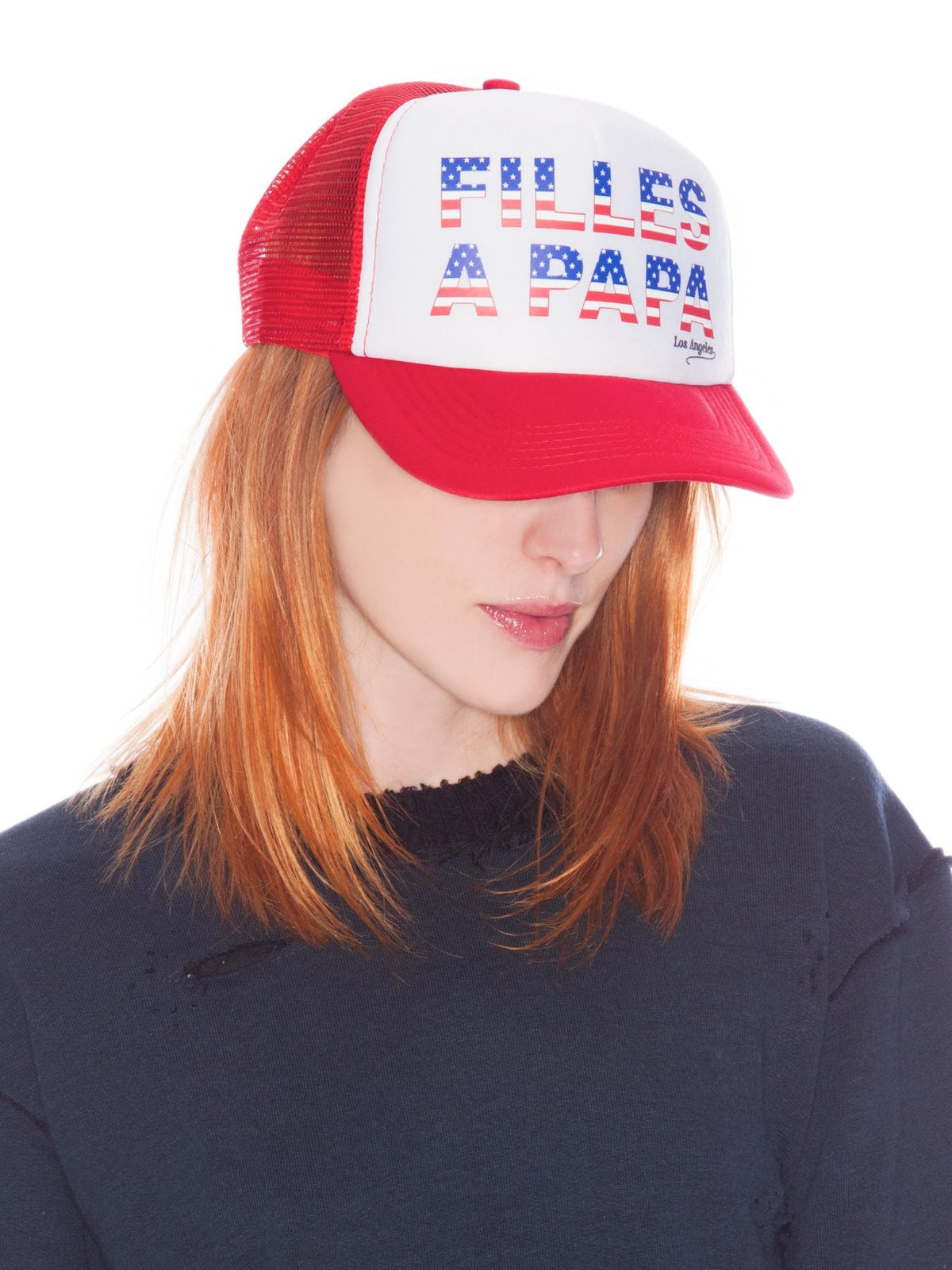 Jill Screenprinted Cap - Black