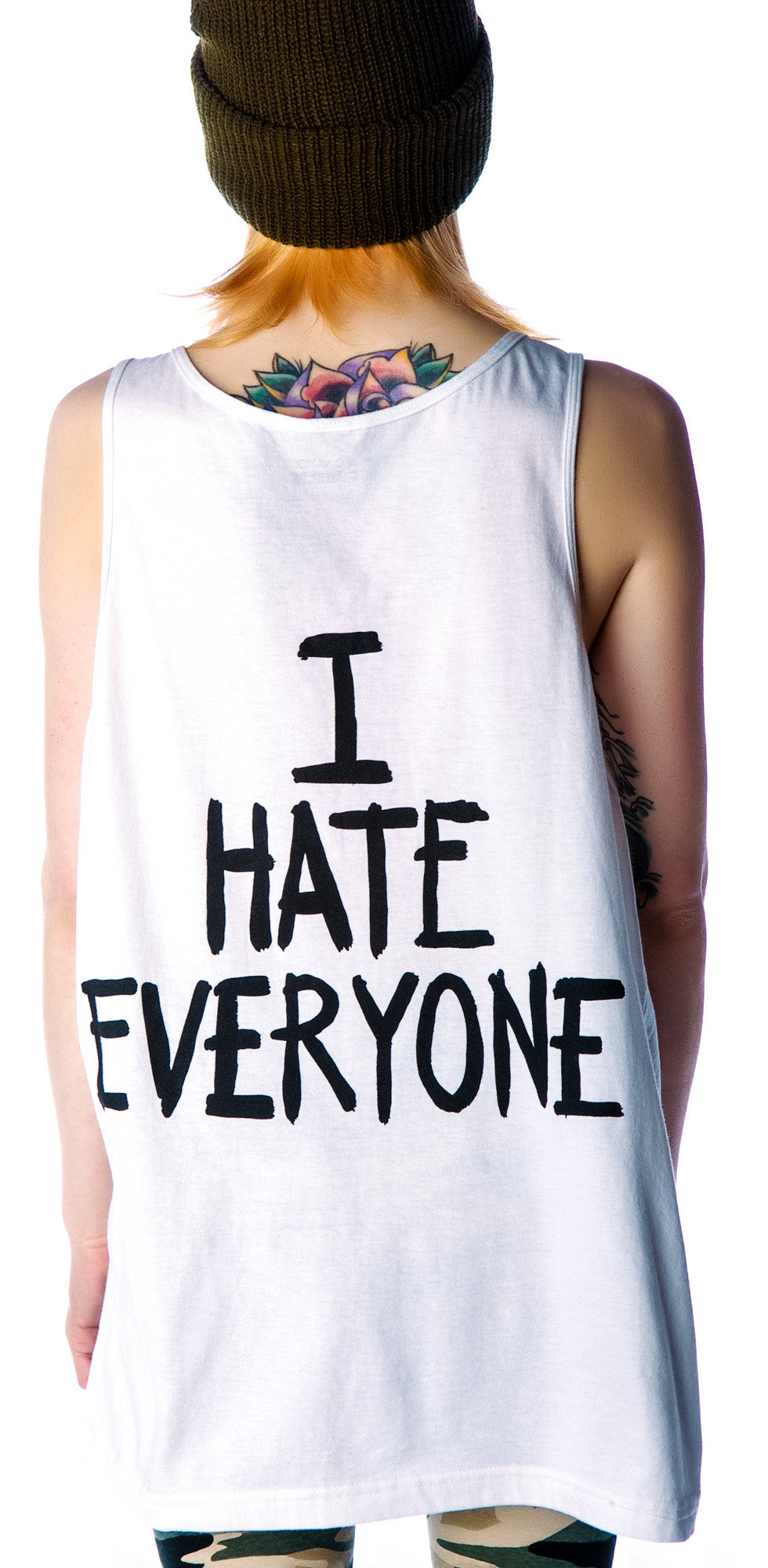 I Hate Everyone Favorite Unisex Tank Top - White