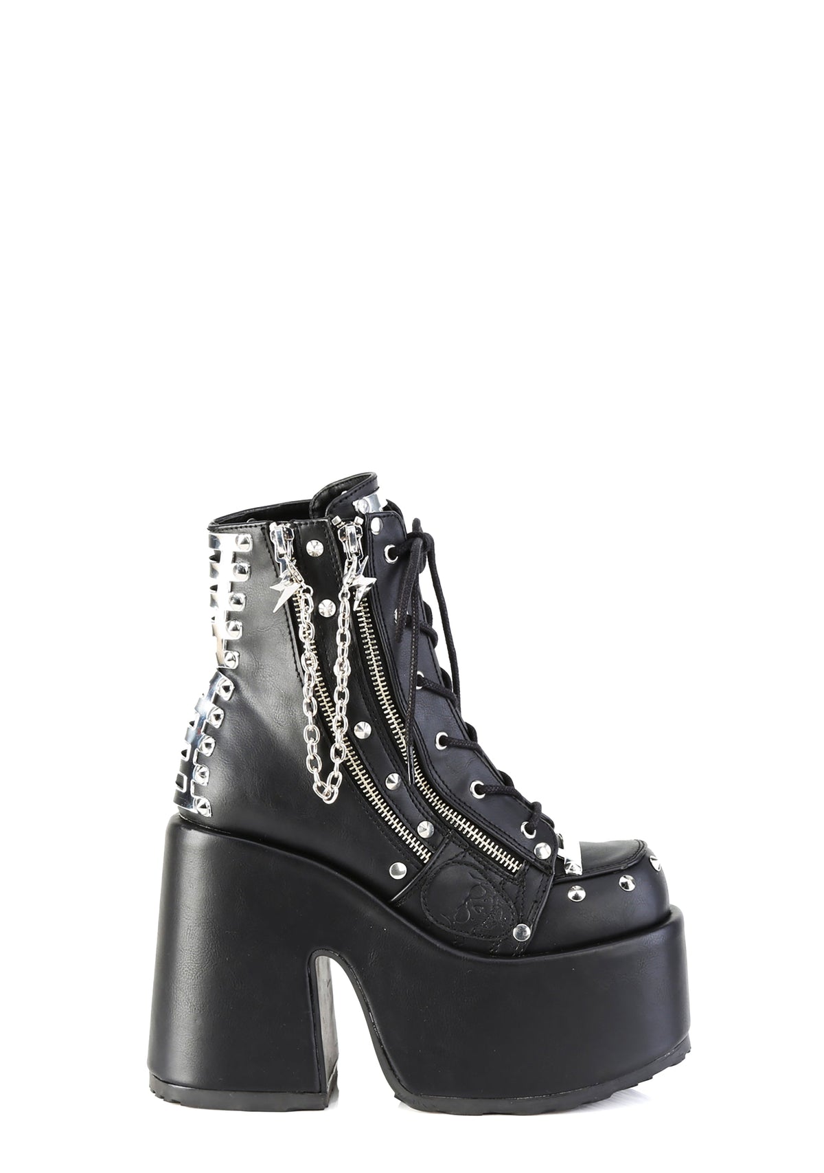 Camel-208 Platform Ankle Boots