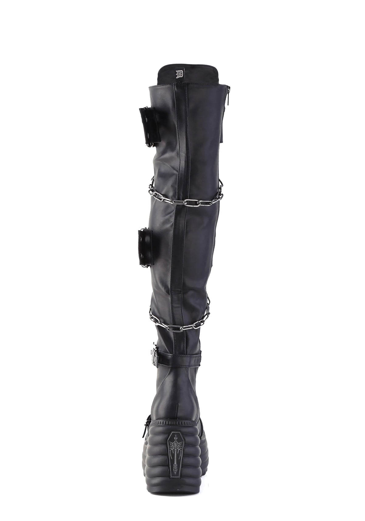 Morte-312 Platform Thigh High Boots