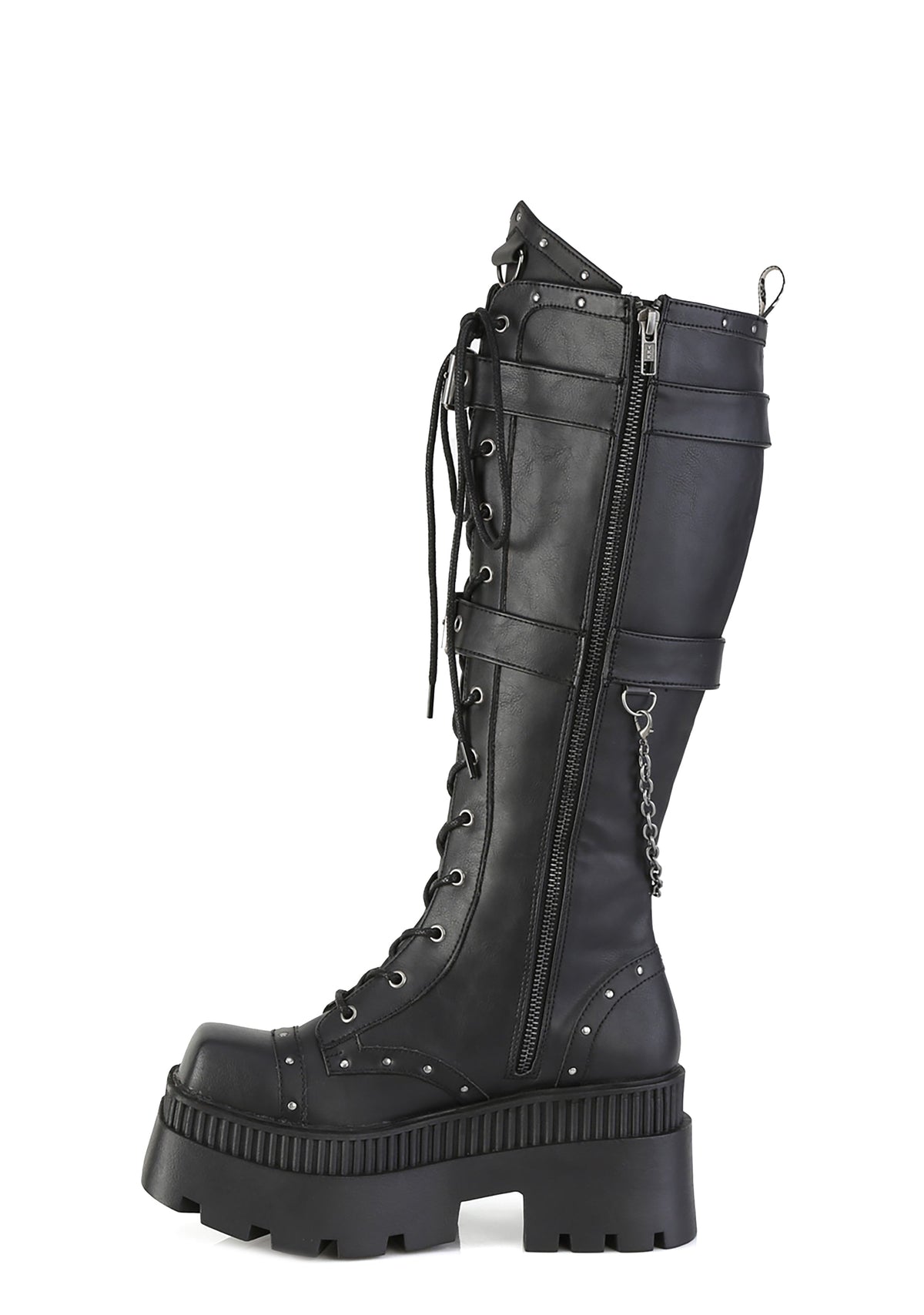 Wrath-205 Platform Knee High Boots