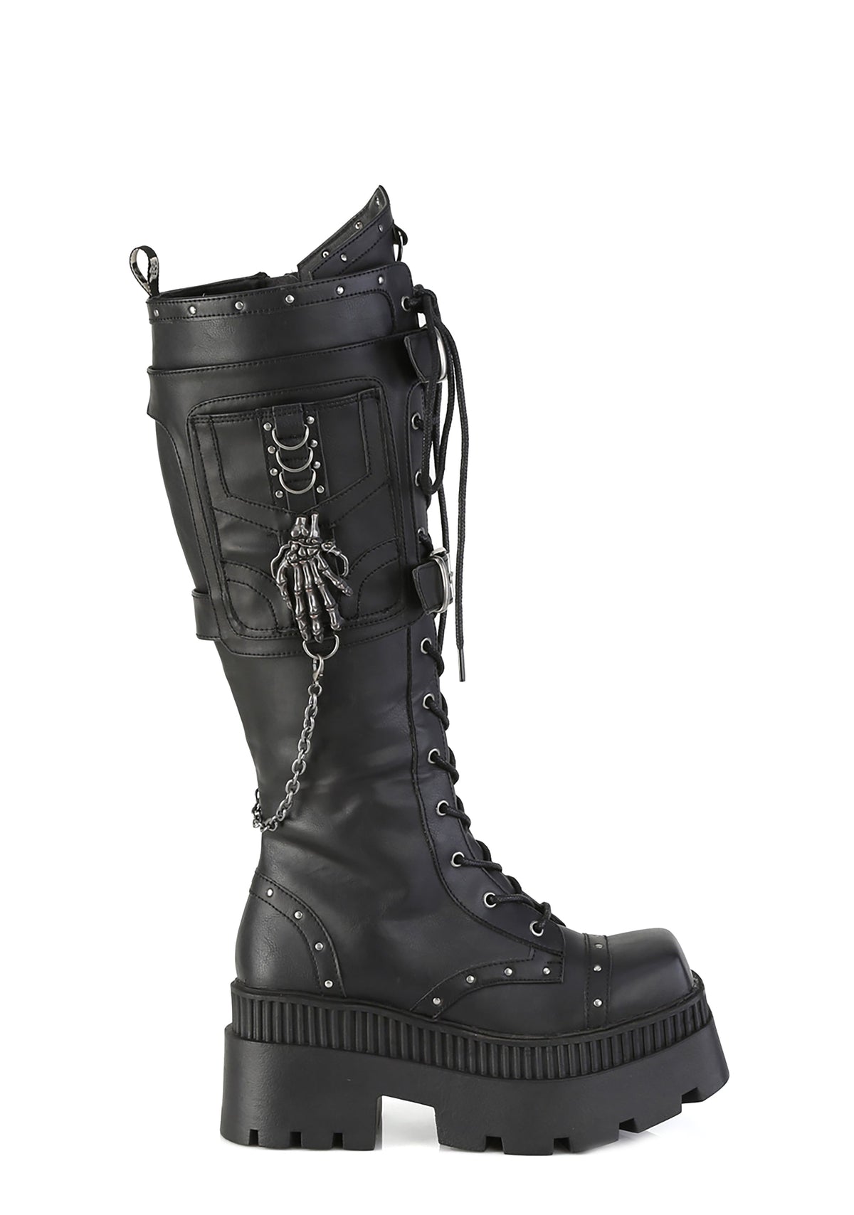 Wrath-205 Platform Knee High Boots